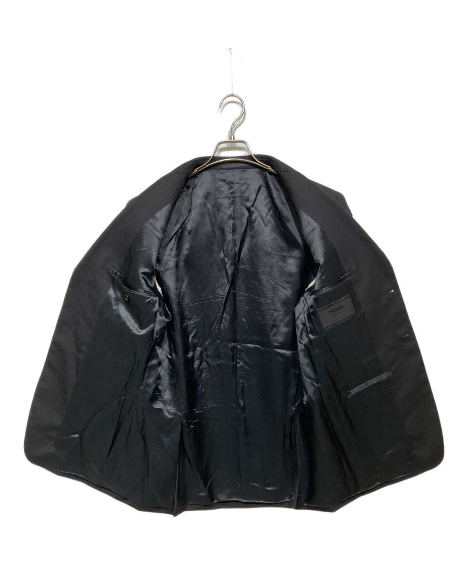 中古・古着通販】PRADA (プラダ) ストライプテーラードジャケット