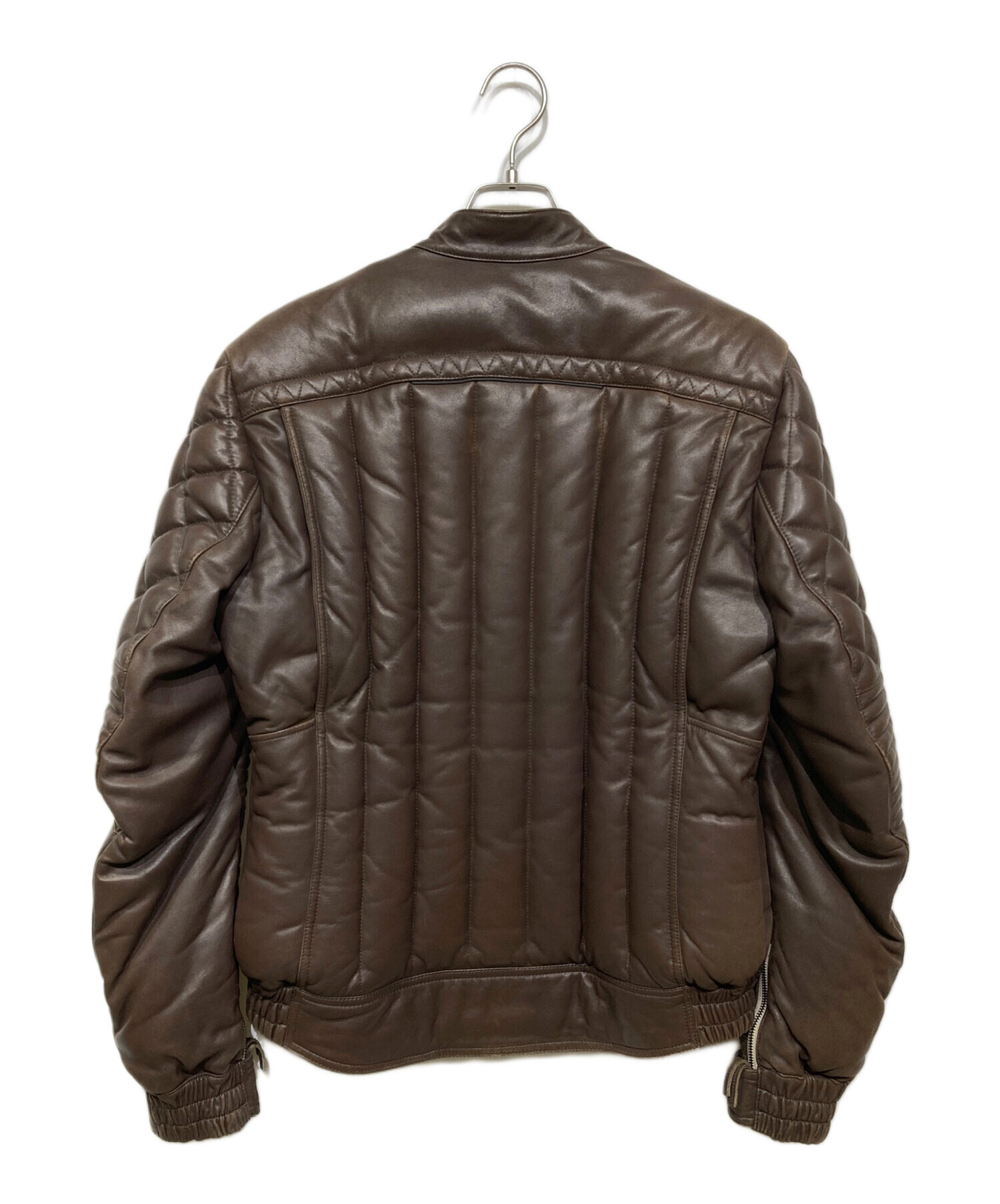 UNION JAP ユニオンジャップ　レザーメッシュジャケット Mサイズ 中古・古着通販】UNION JAP (ユニオンジャップ) ラムレザーダウン