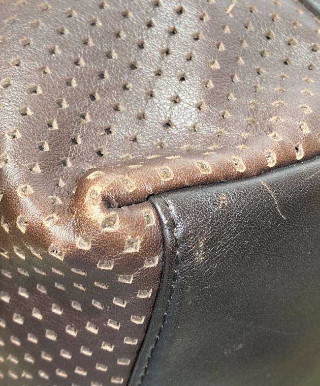 中古・古着通販】BALLY (バリー) レザーボストン2WAYバッグ ブラウン