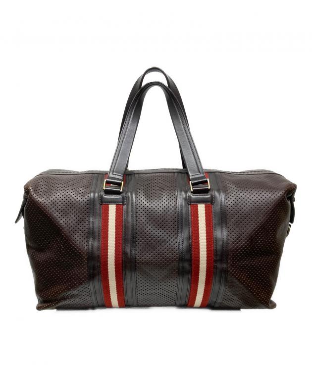 BALLY レザー 2WAY ボストンバッグ 中古・古着通販】BALLY (バリー) レザーボストン2WAYバッグ ブラウン