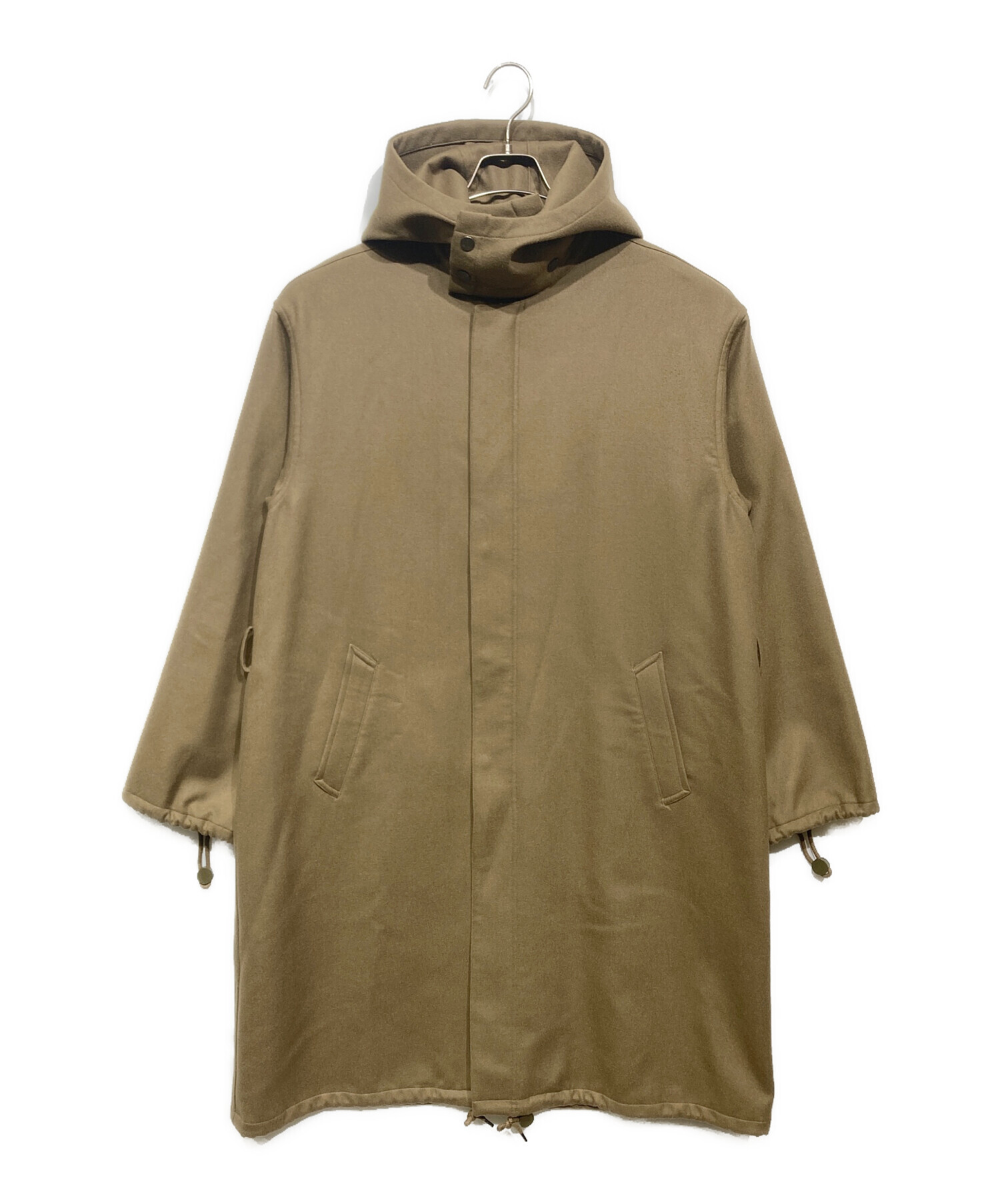 定価84,000円 AURALEE melton hooded coat 中古・古着通販】AURALEE (オーラリー) LIGHT MELTON LONG HOODED COAT