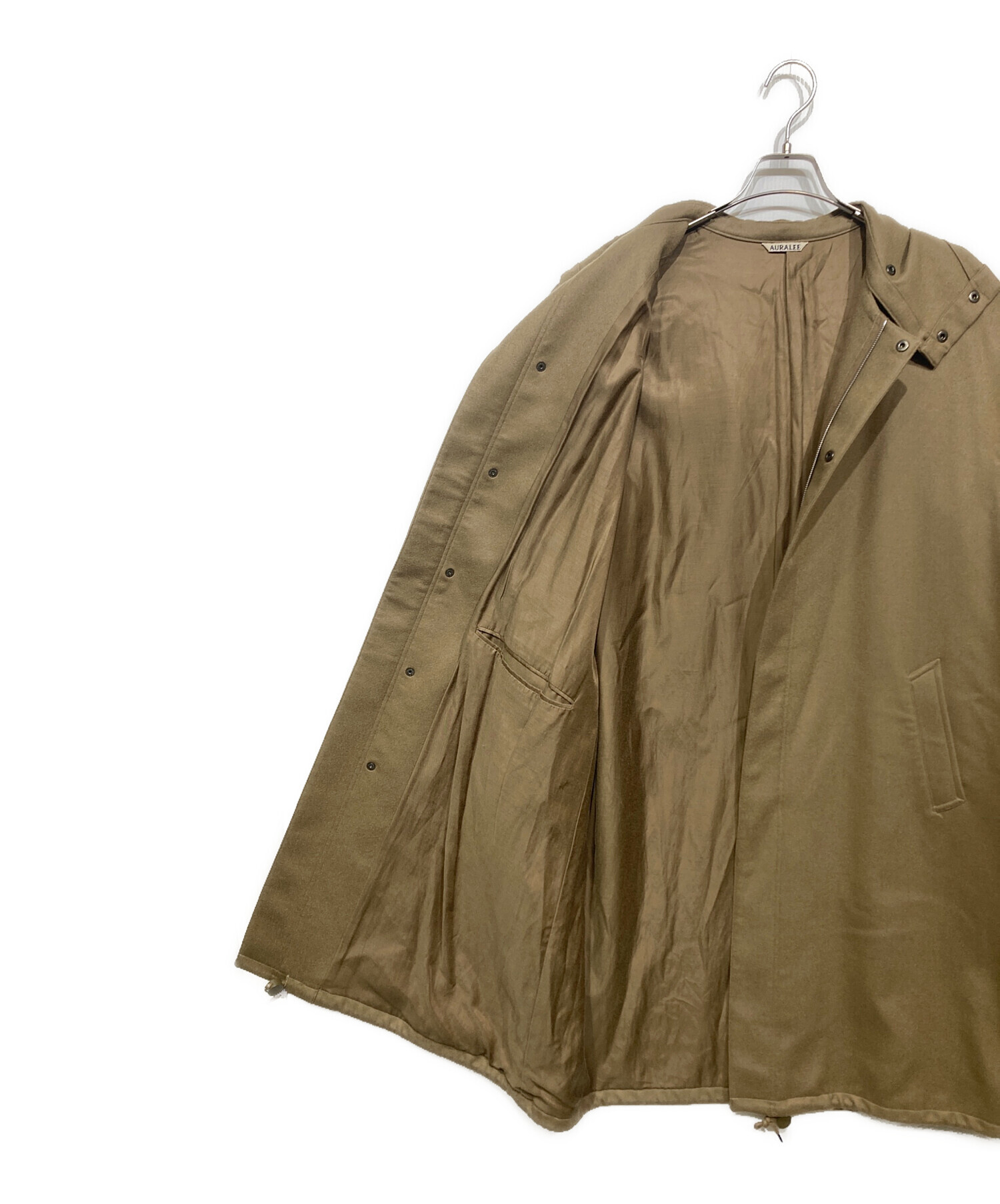 中古・古着通販】AURALEE (オーラリー) LIGHT MELTON LONG HOODED COAT