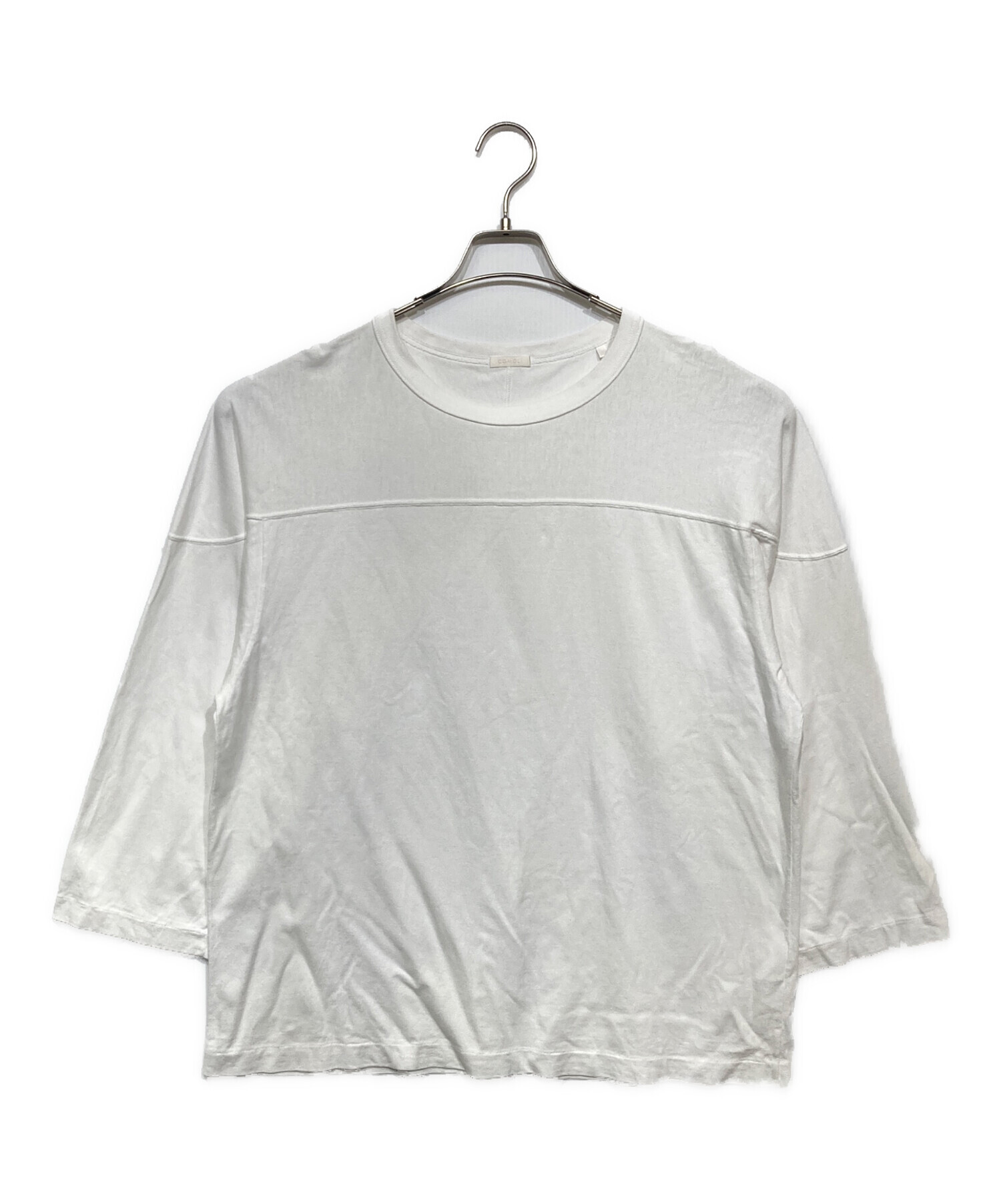 中古・古着通販】COMOLI (コモリ) フットボールTシャツ ホワイト