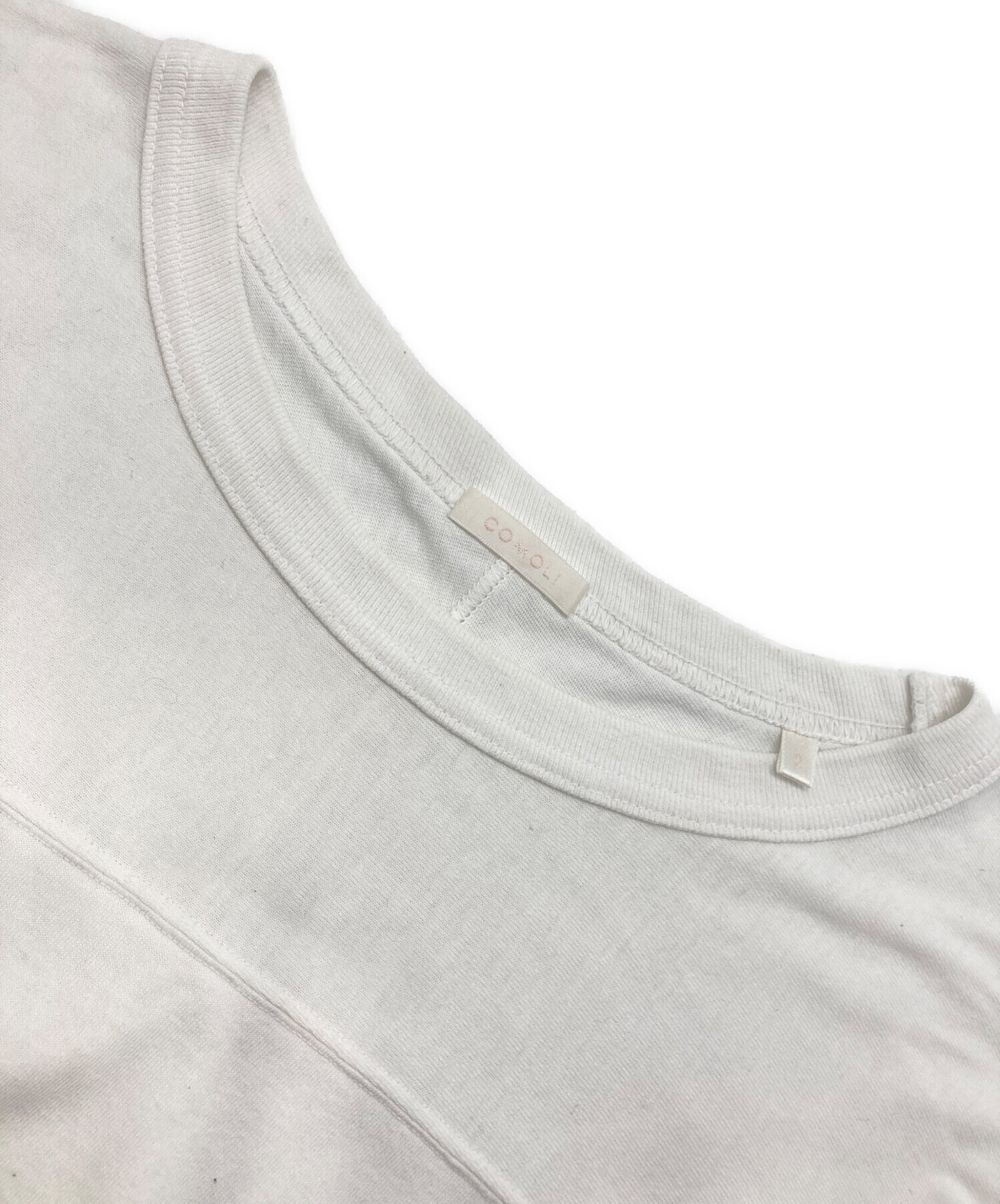 中古・古着通販】COMOLI (コモリ) フットボールTシャツ ホワイト