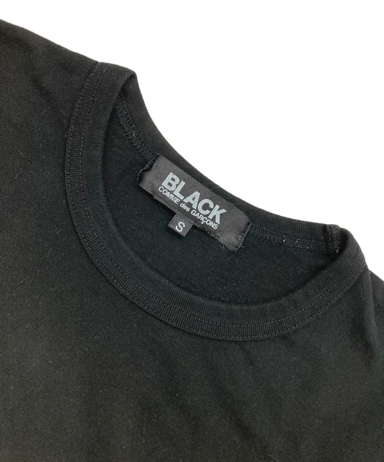【ブラックコムデギャルソン 】長袖トップス M 黒　異素材MIX 新品　うさぎ 中古・古着通販】BLACK COMME des GARCONS (ブラックコムデギャルソン