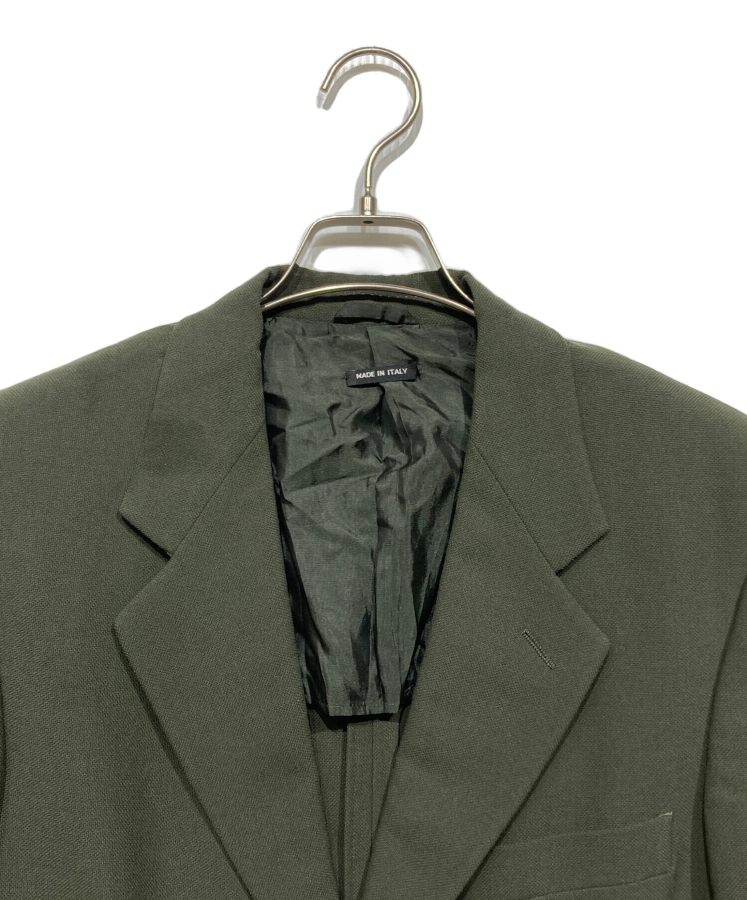 XXL相当 GIORGIO ARMANI テーラードジャケット ダブル グリーン 中古・古着通販】GIORGIO ARMANI (ジョルジオアルマーニ) テーラード