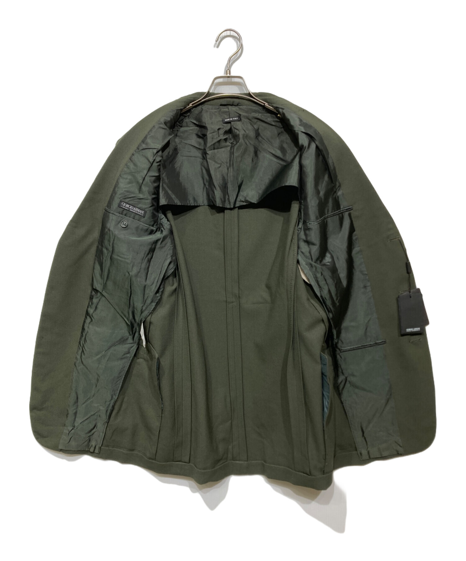 GIORGIO ARMANI テーラードジャケット　グリーン 中古・古着通販】GIORGIO ARMANI (ジョルジオアルマーニ) テーラード
