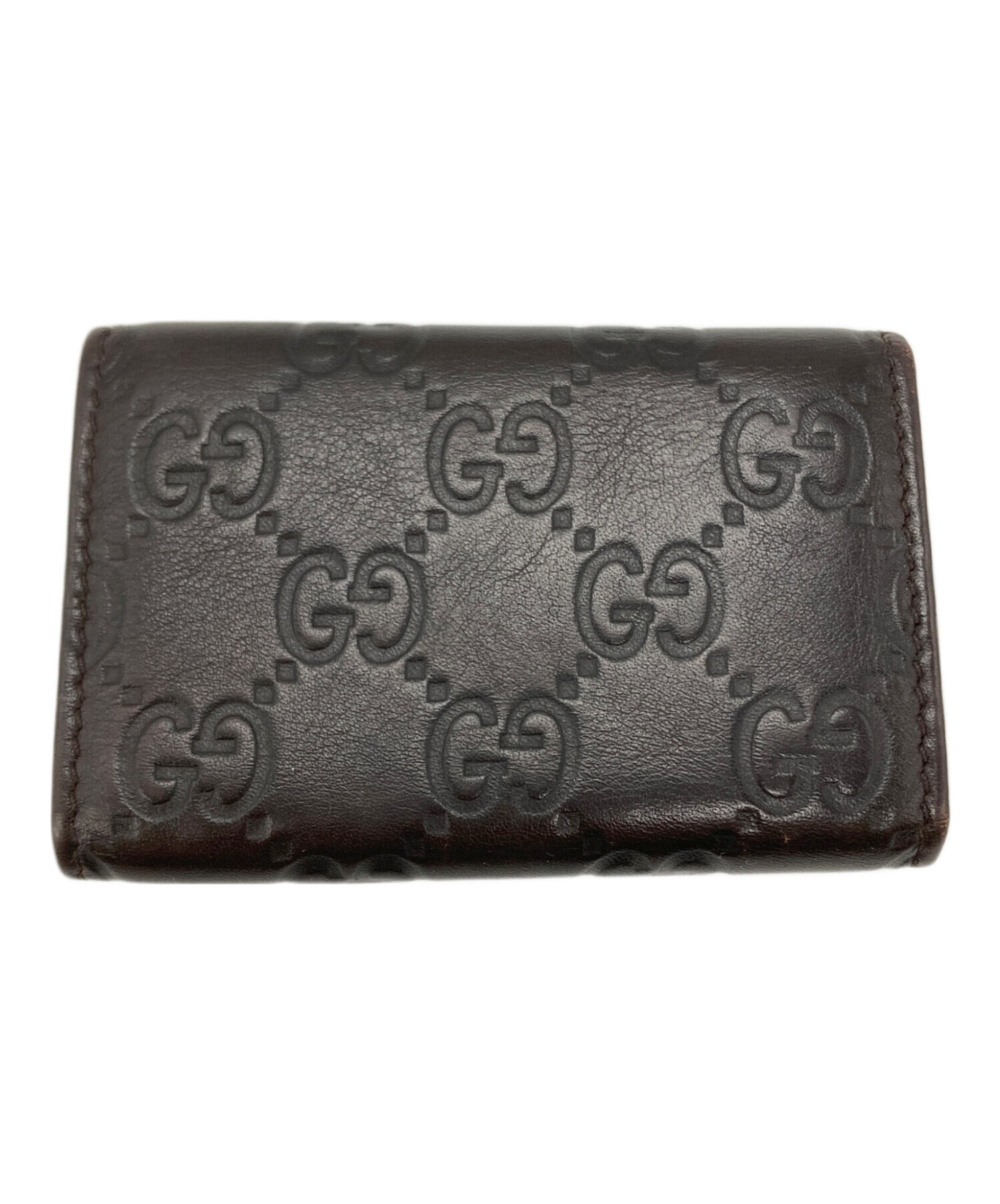 中古・古着通販】GUCCI (グッチ) グッチシマ6連キーケース ブラウン 中古・古着通販】GUCCI (グッチ) グッチシマ6連キーケース ブラウン