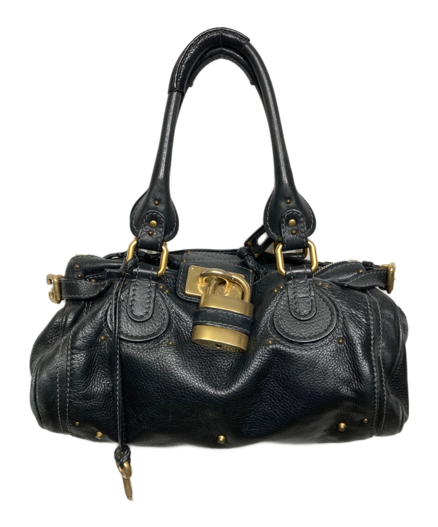 Chloé パディントン ブラック ハンドバッグ 中古品 中古・古着通販】Chloe (クロエ) パディントン ブラック｜ブランド