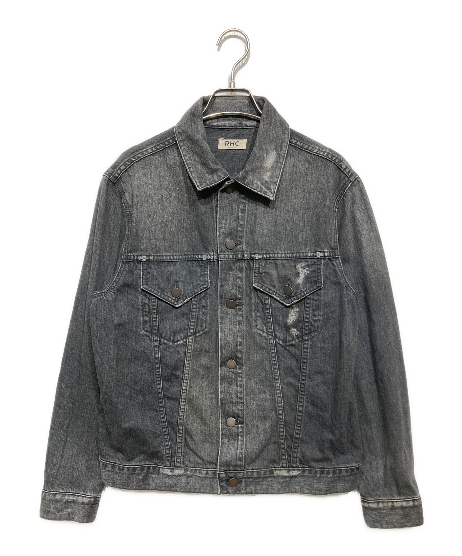 【未着用】RHC ronherman ペインタージャケット グレー デニム 中古・古着通販】RHC Ron Herman (アールエイチシー ロンハーマン