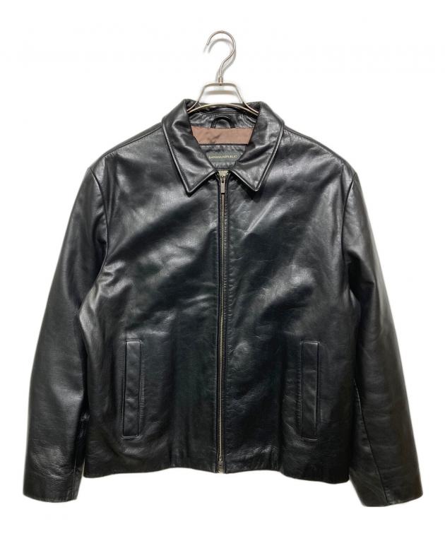 w*j様 【新品未使用】BANANA REPUBLIC レザー ジャケット L 中古・古着通販】BANANA REPUBLIC (バナナリパブリック) レザー