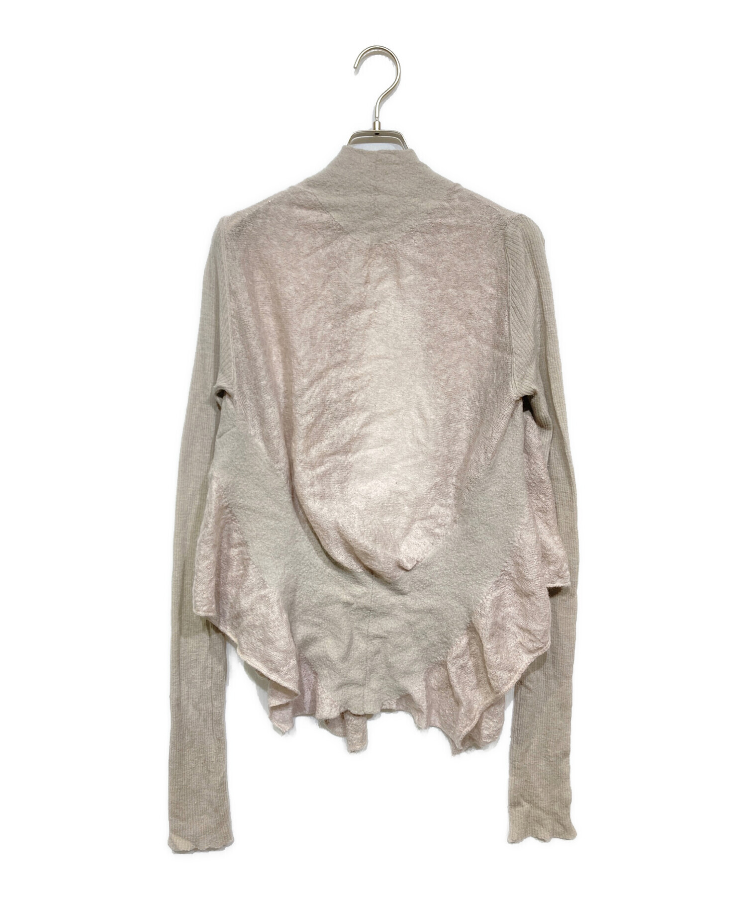 【Rick Owens】リックオウエンス　ハイゲージカーディガン　XS 中古・古着通販】RICK OWENS (リックオウエンス) モヘア混変形