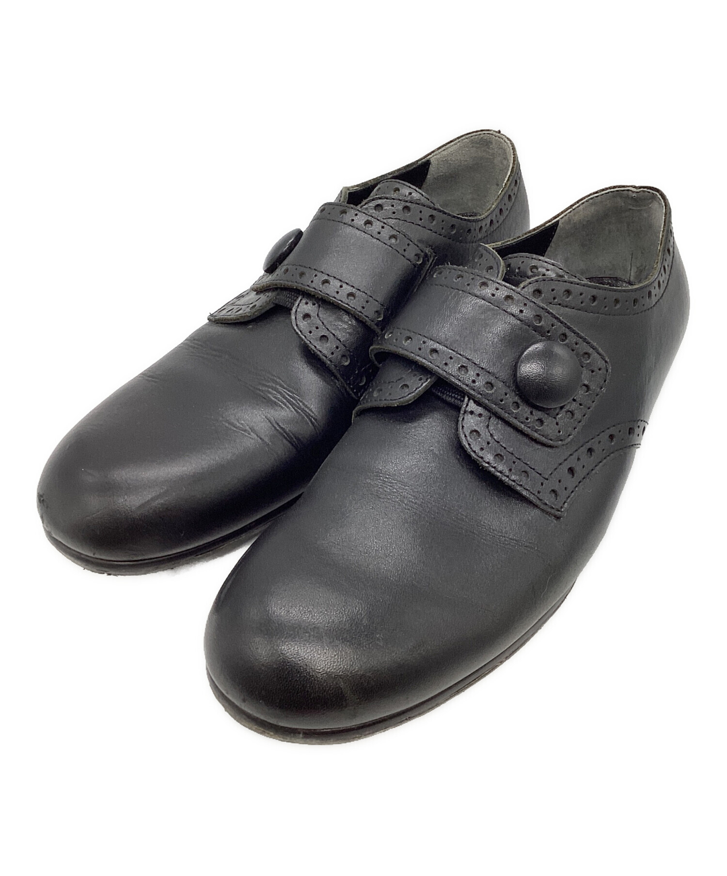 tricot COMME des GARCONS レザーシューズ 黒 24.5 中古・古着通販】tricot COMME des GARCONS (トリココムデギャルソン