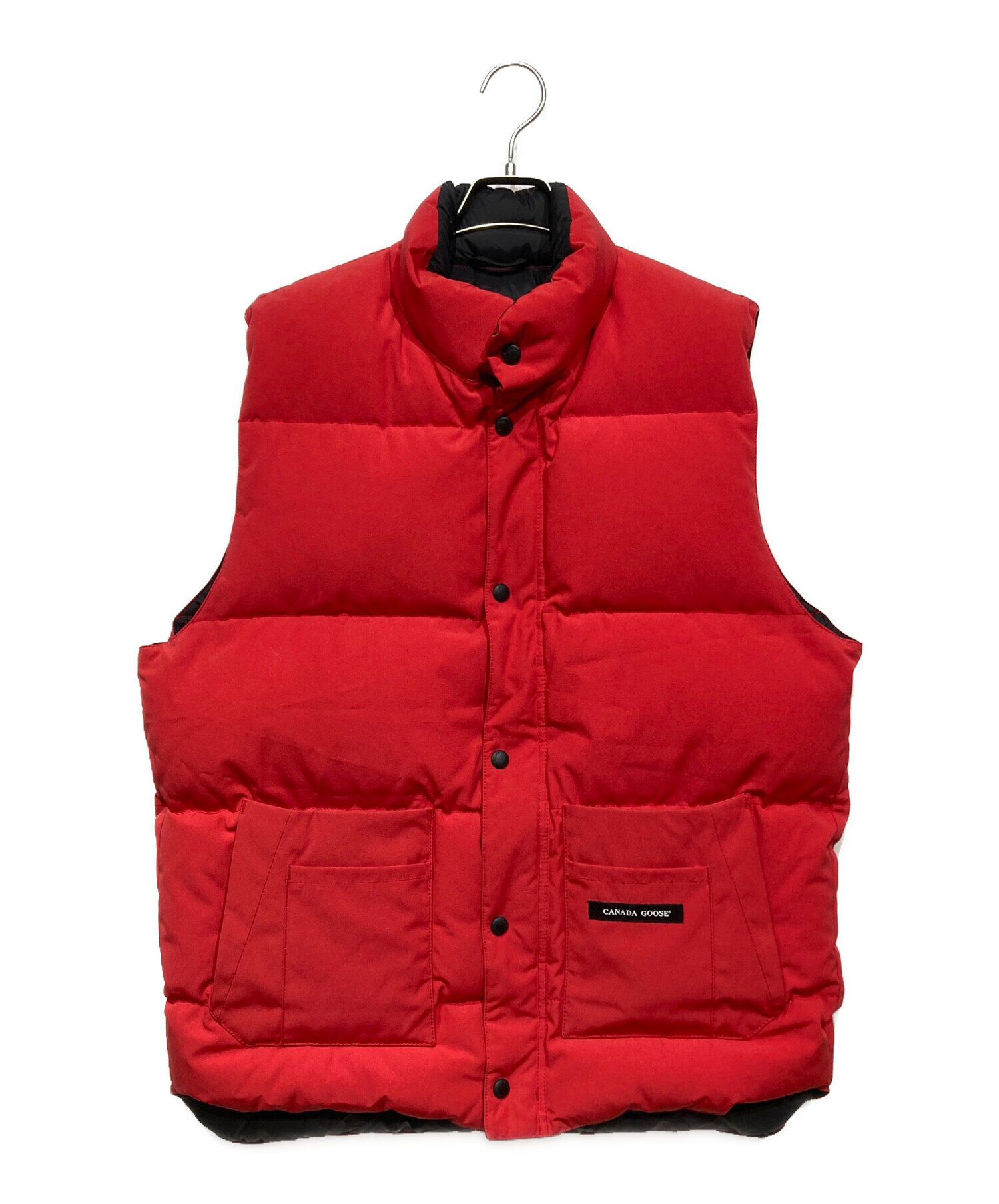 カナダグース　ダウンベスト　レッド　S 中古・古着通販】CANADA GOOSE (カナダグース) ダウンベスト レッド