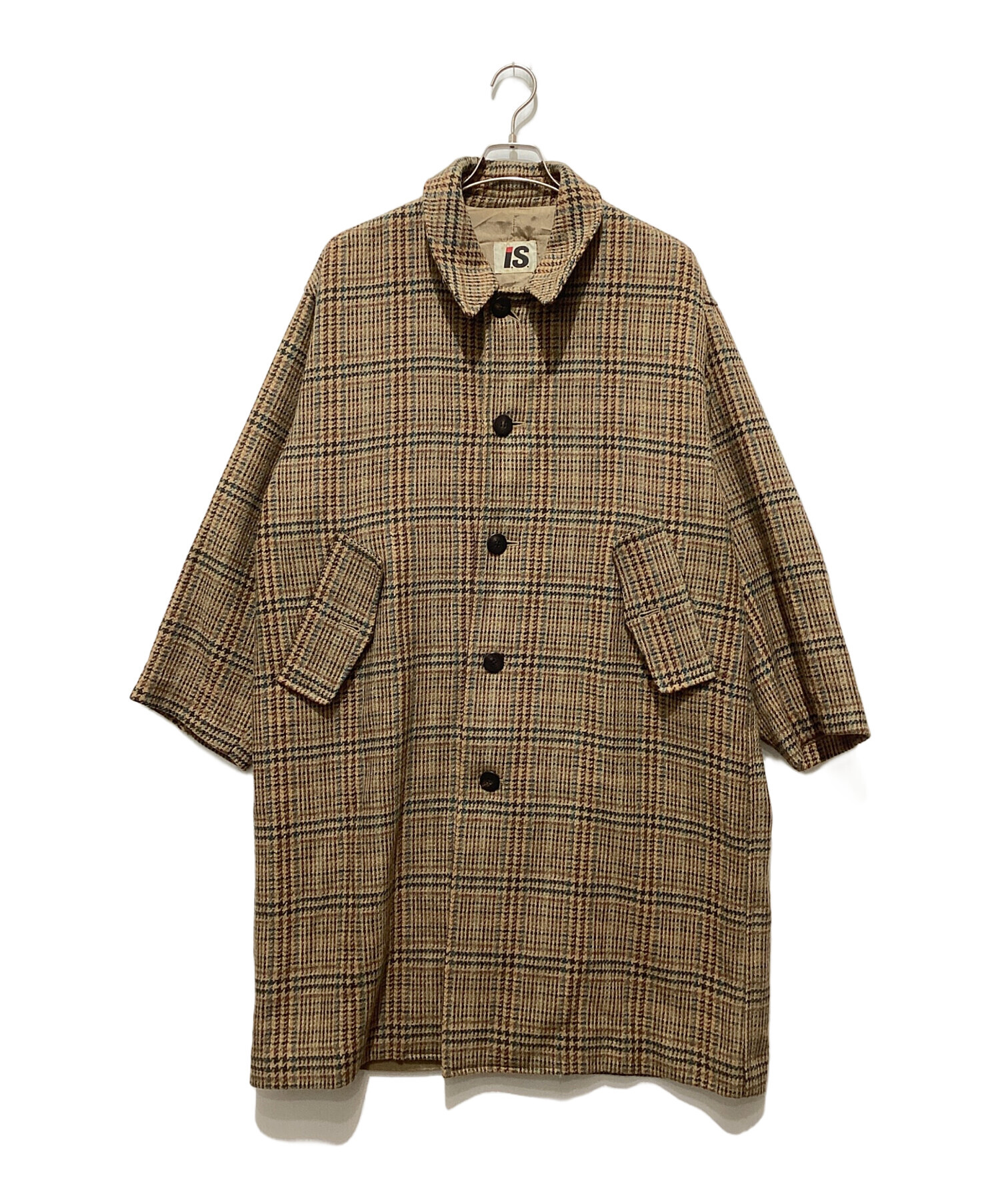 '98AW ISSEY MIYAKE MEN ステンカラーコート ウール 中古・古着通販】ISSEY MIYAKE (イッセイミヤケ) アーカイブウール