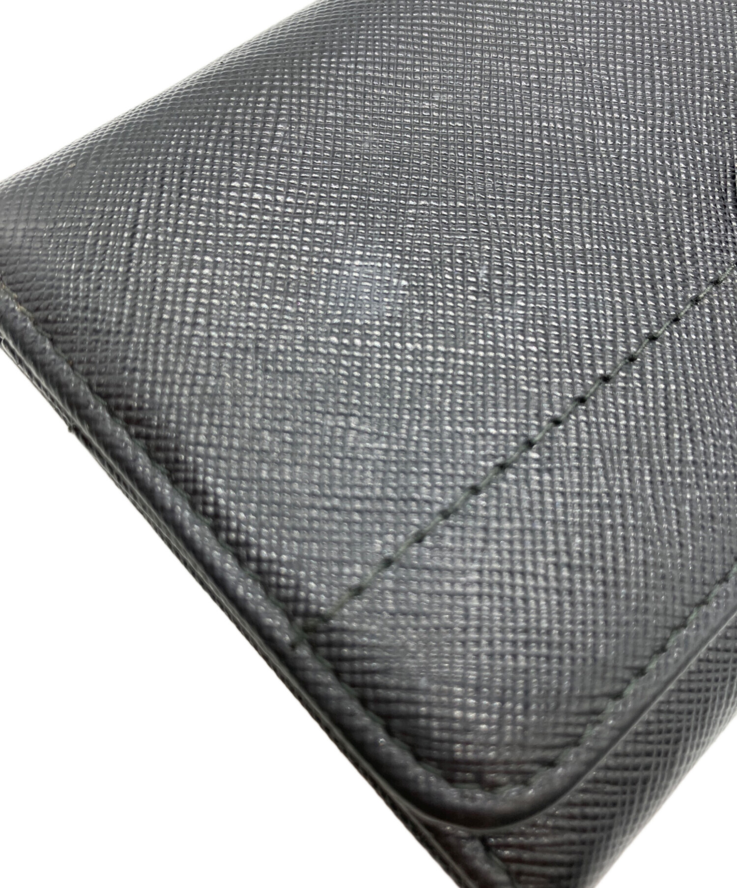 中古・古着通販】PRADA (プラダ) リボン付サフィアーノ長財布 ブラック