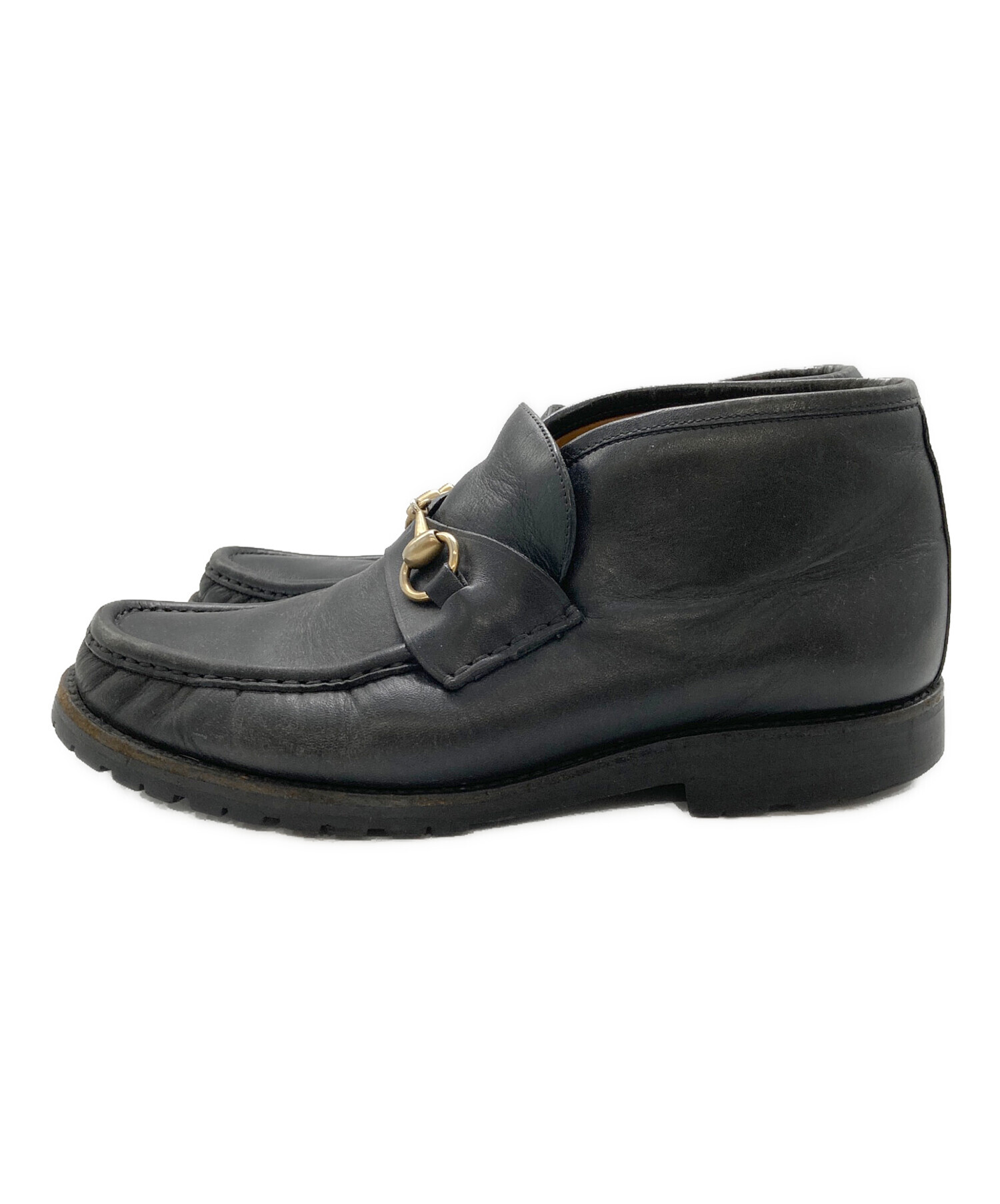 中古・古着通販】GUCCI (グッチ) ホースビットチャッカーブーツ 