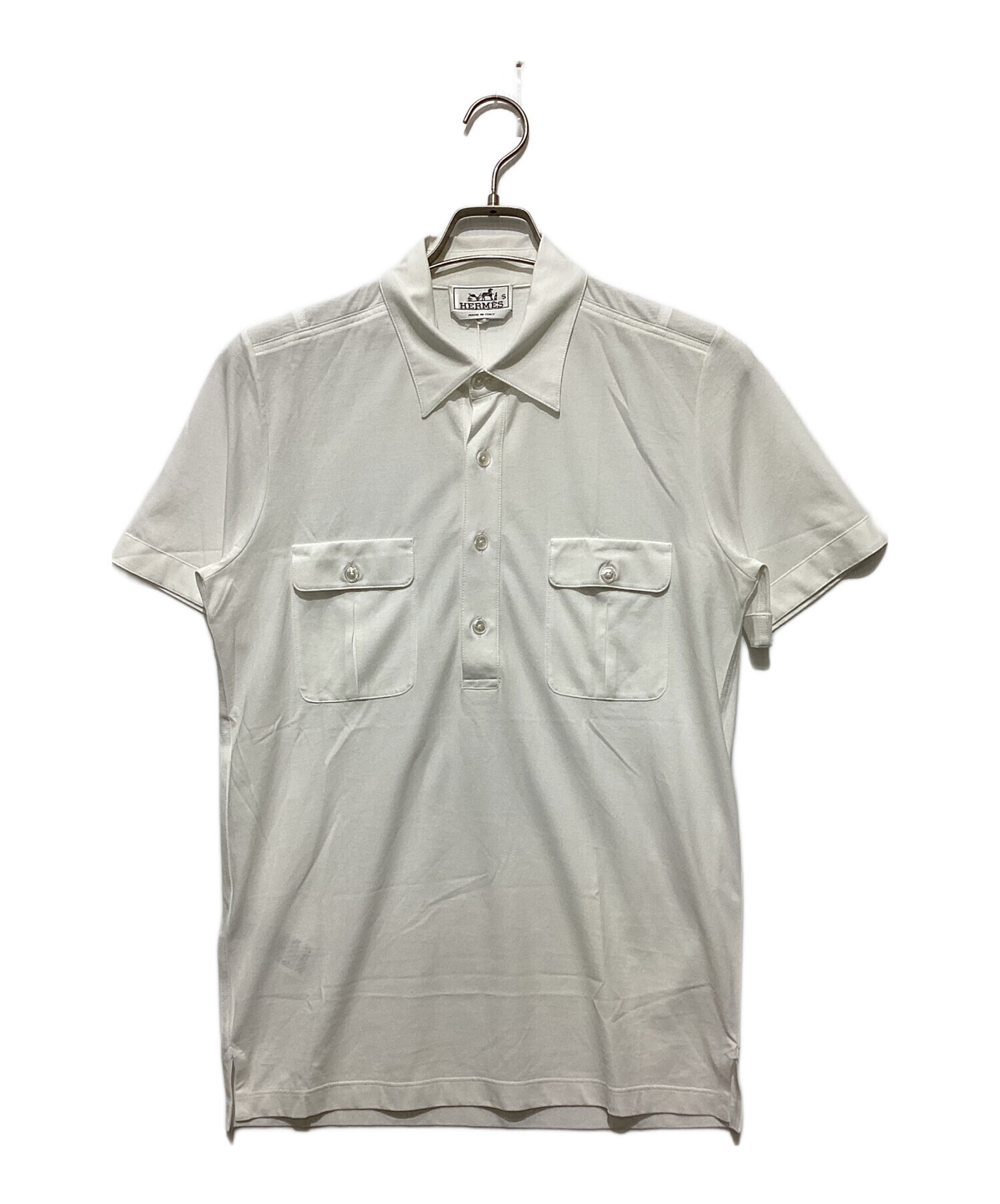 HERMES エルメス 80s ポロシャツ 古着 中古・古着通販】HERMES (エルメス) ポロシャツ ホワイト サイズ:S