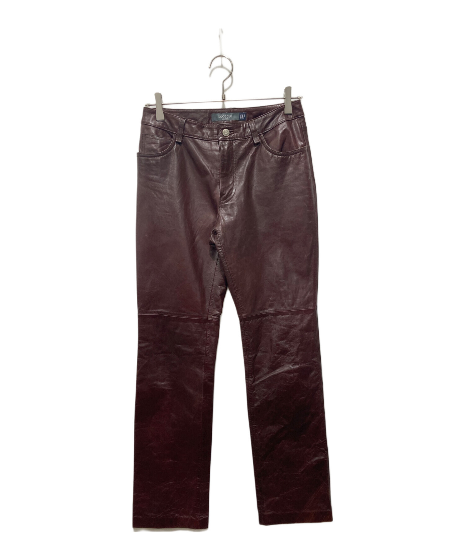 中古・古着通販】GAP (ギャップ) オールドレザーパンツ ブラウン 