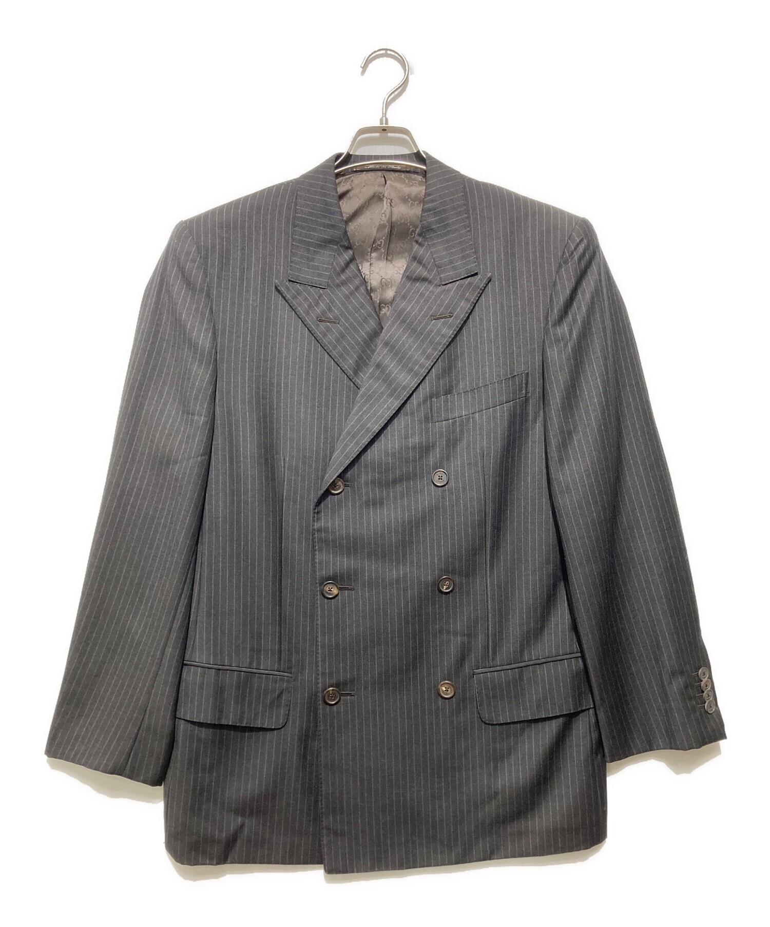 中古・古着通販】GUCCI (グッチ) GG ダブルジャケット サイドベンツ 