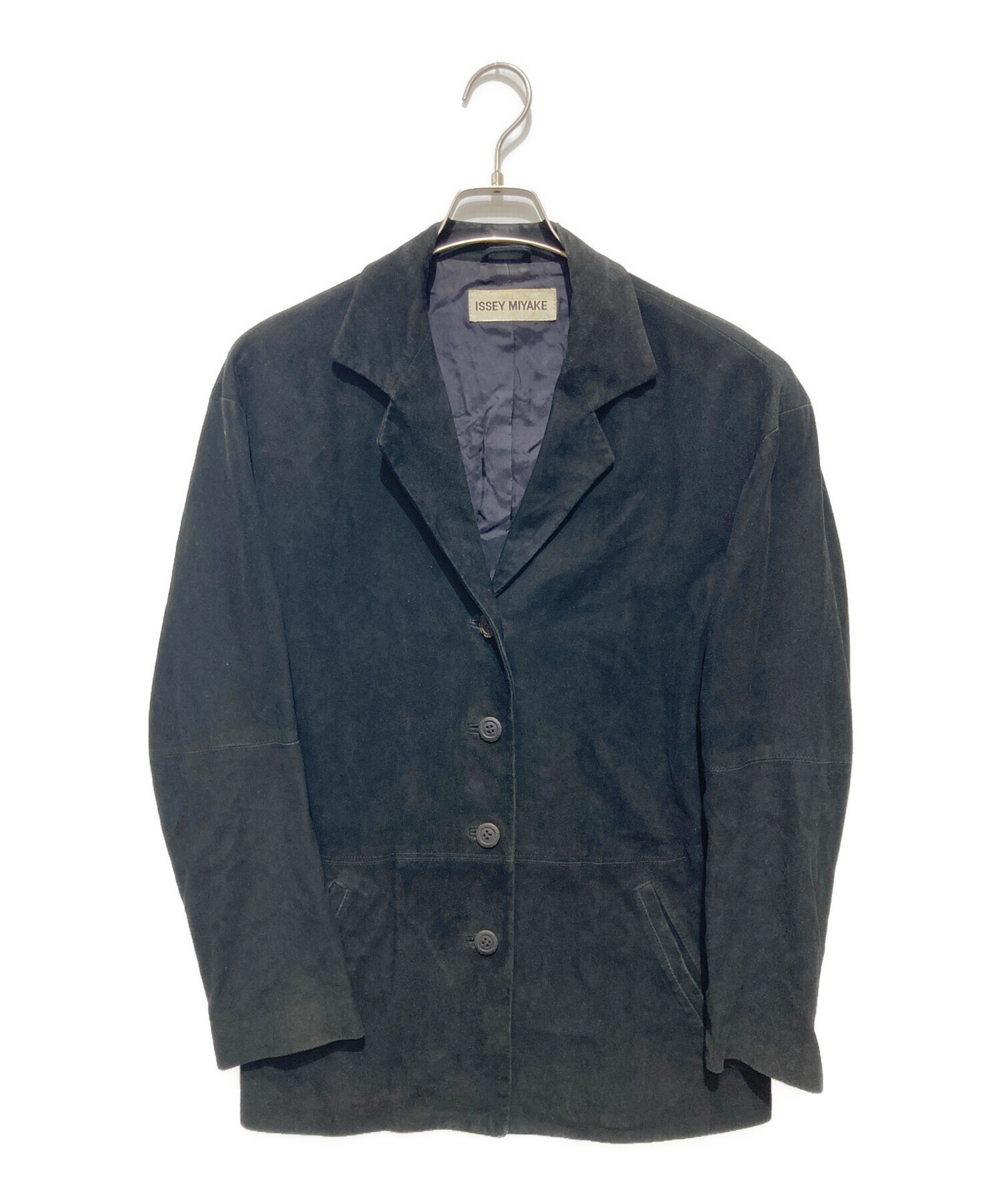 ISSEY MIYAKE ラムレザー　ロングコート　イッセイ　ミヤケ 中古・古着通販】ISSEY MIYAKE (イッセイミヤケ) 90'sレザーコート