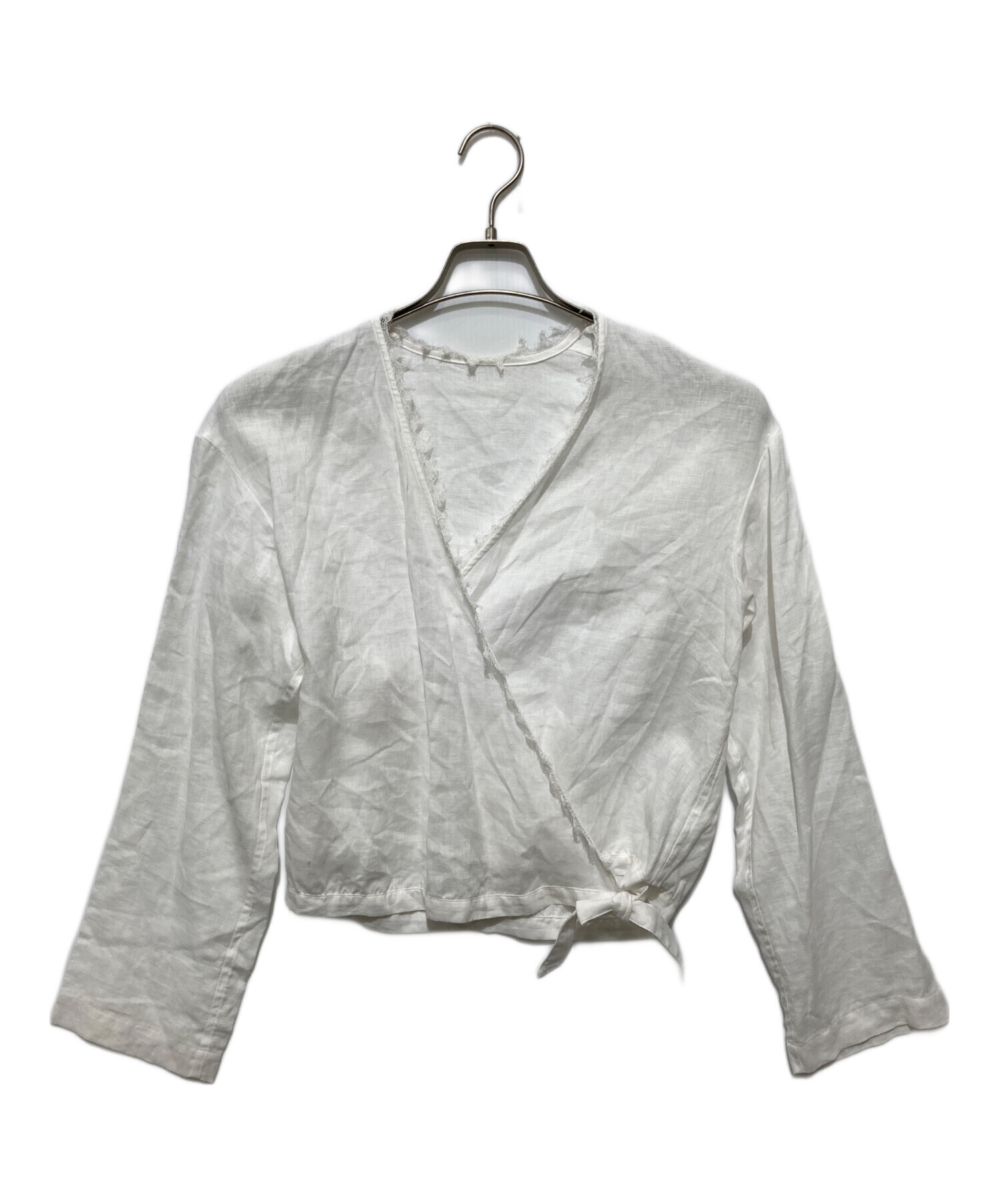 中古・古着通販】Plage (プラージュ) Linen カシュクール lace Blouse
