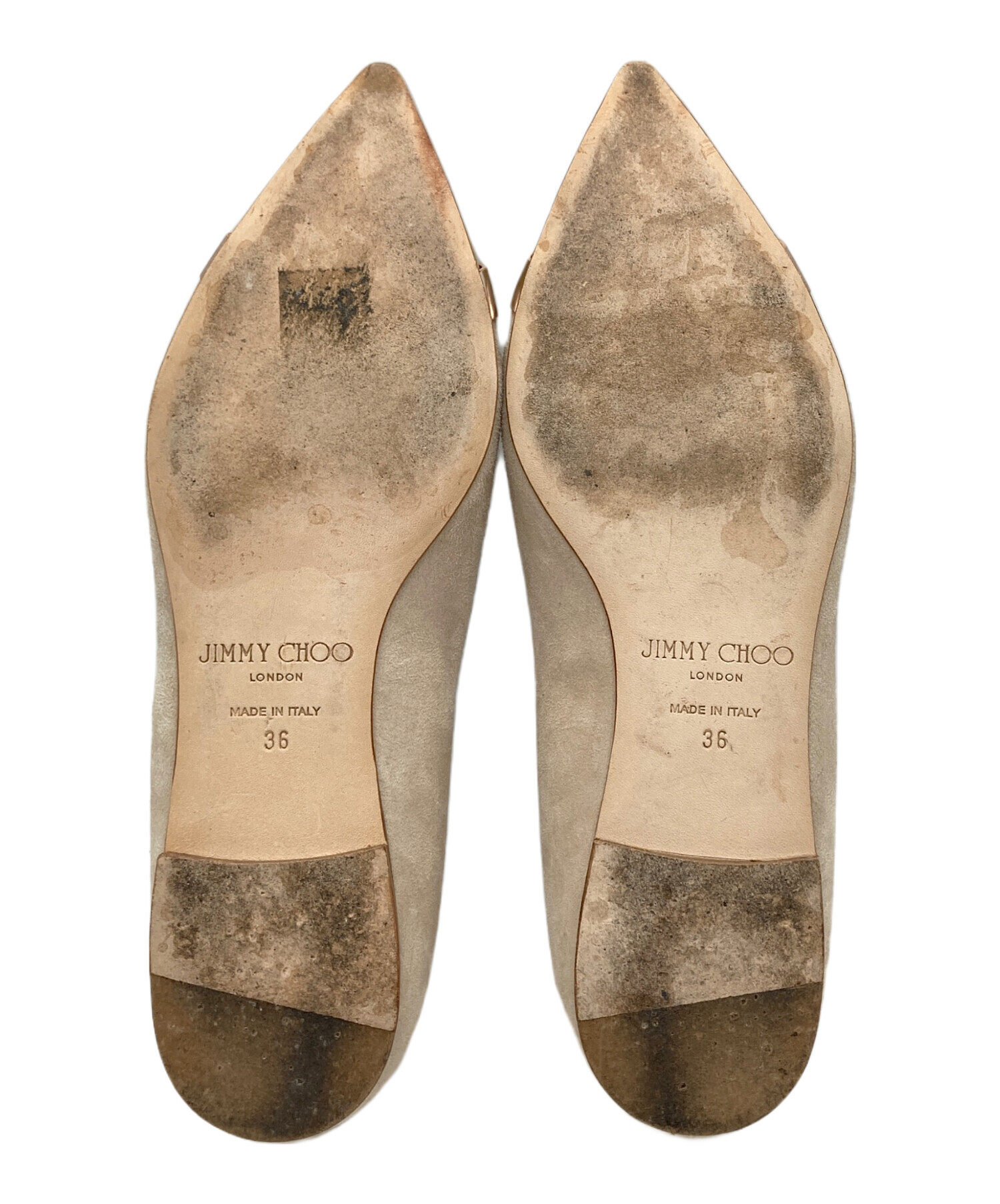 中古・古着通販】JIMMY CHOO (ジミーチュウ) フラットパンプス