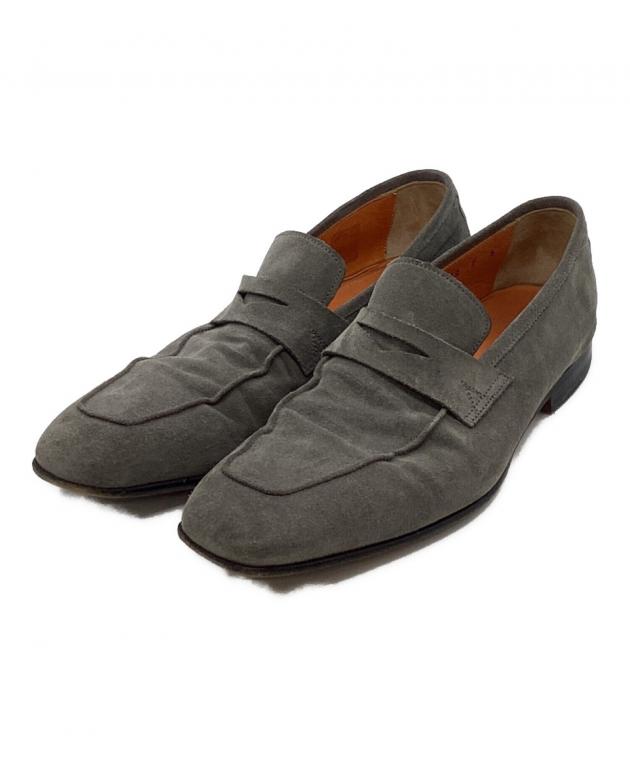Santoni サントーニ スエード シューズ　BEAMS F サントーニ ローファー スリッポン UK6 スエード ビームス別注
