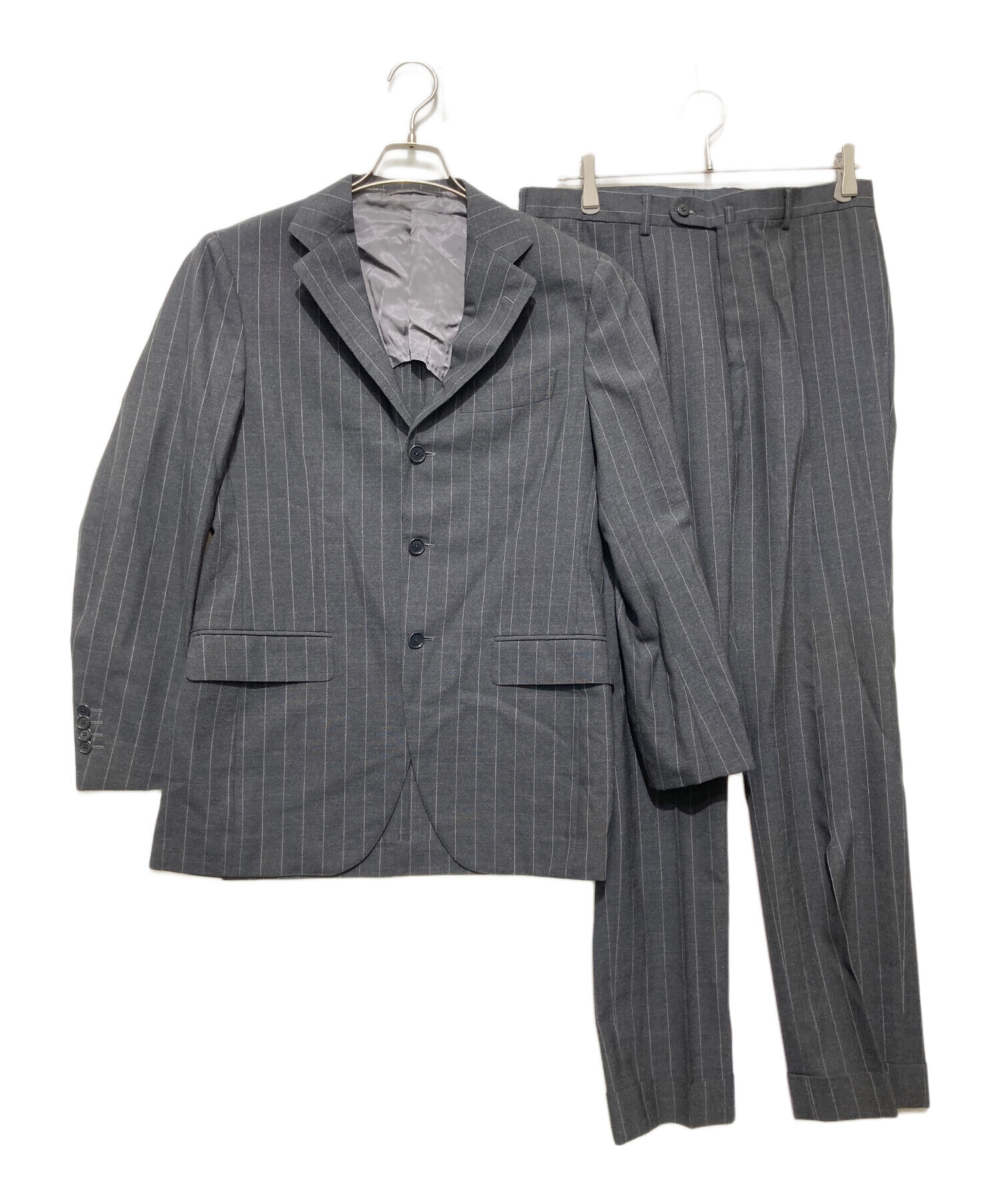 中古・古着通販】BEAMS F (ビームスエフ) PENCIL STRIPE 3BUTTONS 