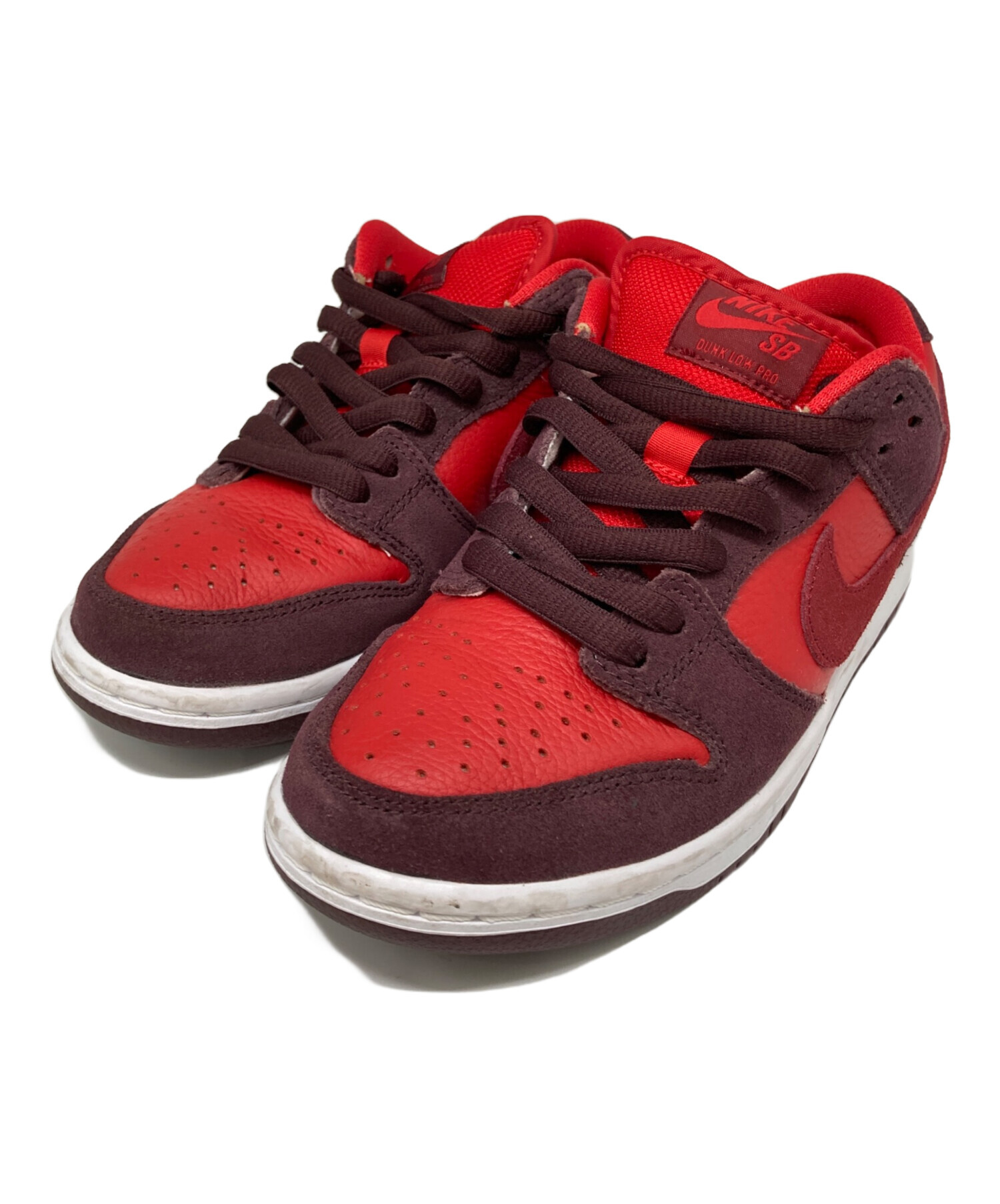 中古・古着通販】NIKE (ナイキ) SB DUNK LOW PRO レッド×パープル 