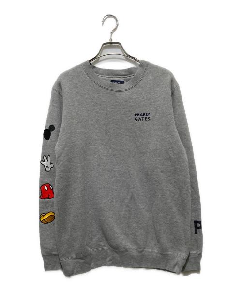 ★新品タグ付き PEARLY GATESグレー スウェットサイズ1★ 中古・古着通販】PEARLY GATES (パーリーゲイツ) DISNEY (ディズニー