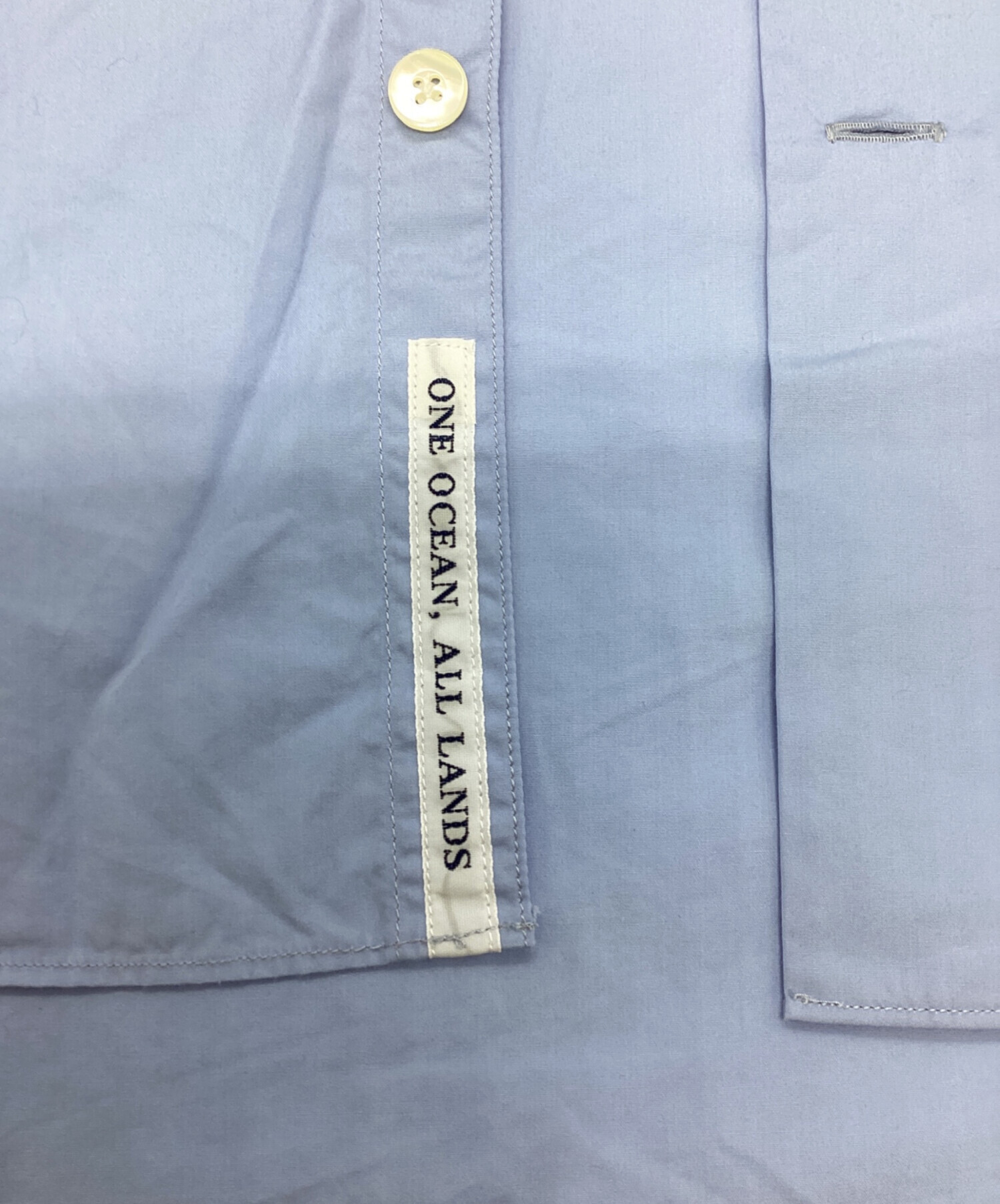 中古・古着通販】nanamica (ナナミカ) 半袖シャツ ブルー サイズ:XS