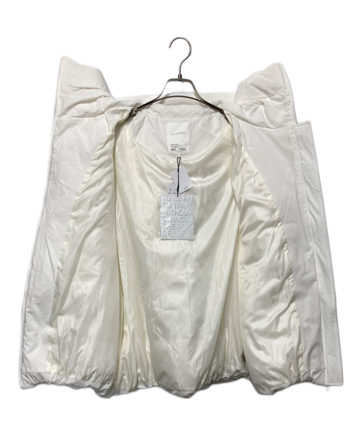 ✨タグ付き未使用✨ ELENDEEK クルーセミダブルコート 定価3.9万 ELENDEEK（エレンディーク）の「クルーネックコクーンコート