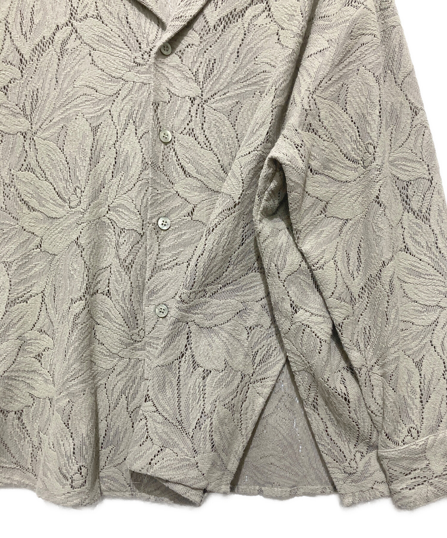 中古・古着通販】CLANE (クラネ) カーテンレース スリット シャツ 