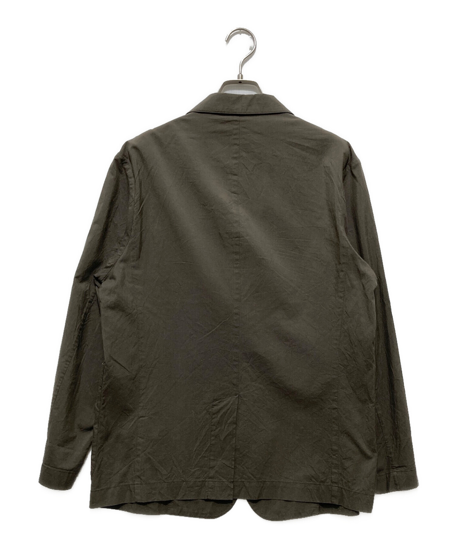 【22SS 洗える】マーガレットハウエル テーラードジャケット 背抜き グレー 中古・古着通販】MARGARET HOWELL (マーガレットハウエル) コットン