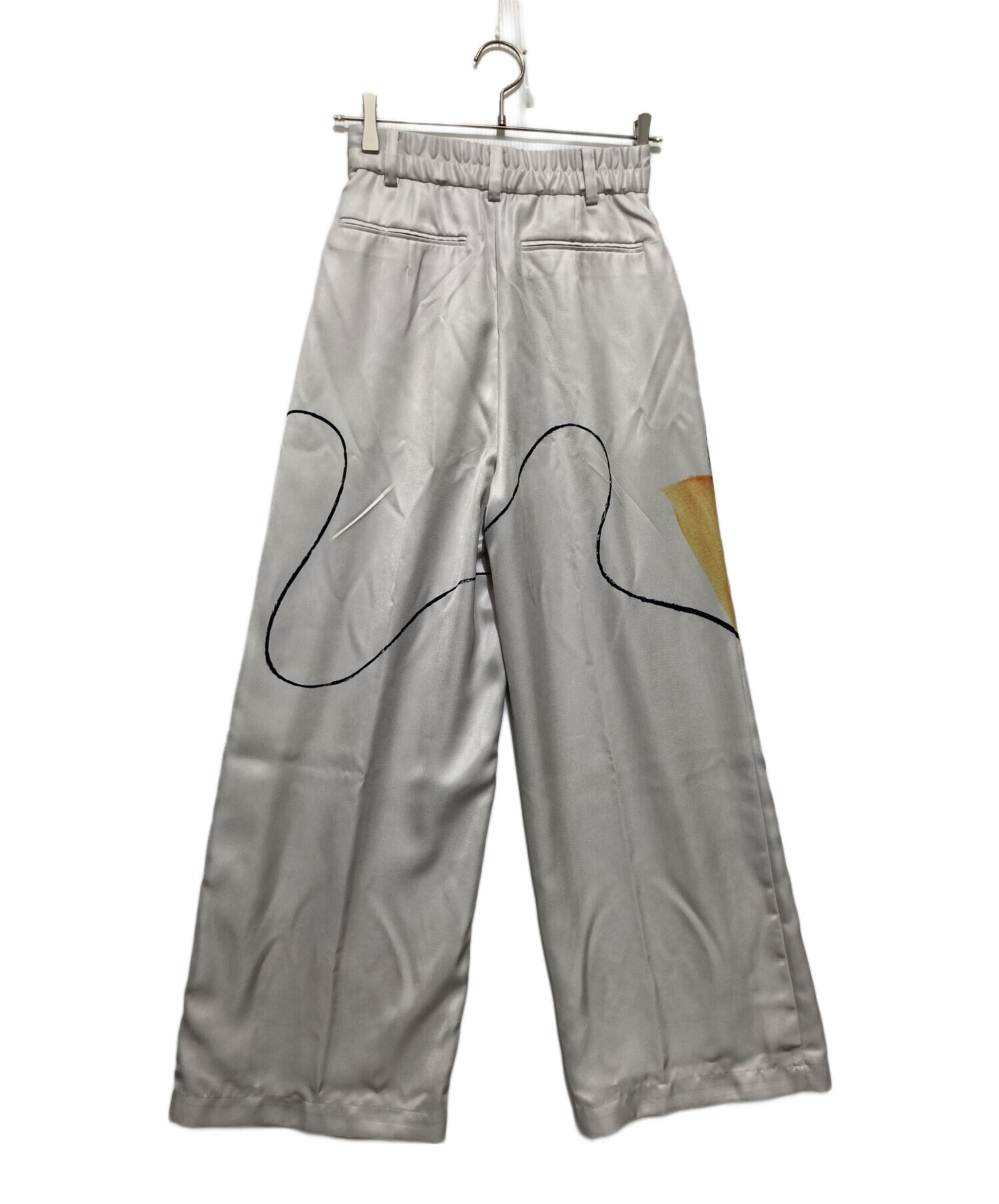 中古・古着通販】UN3D. (アンスリード) ラインアートパンツ ホワイト