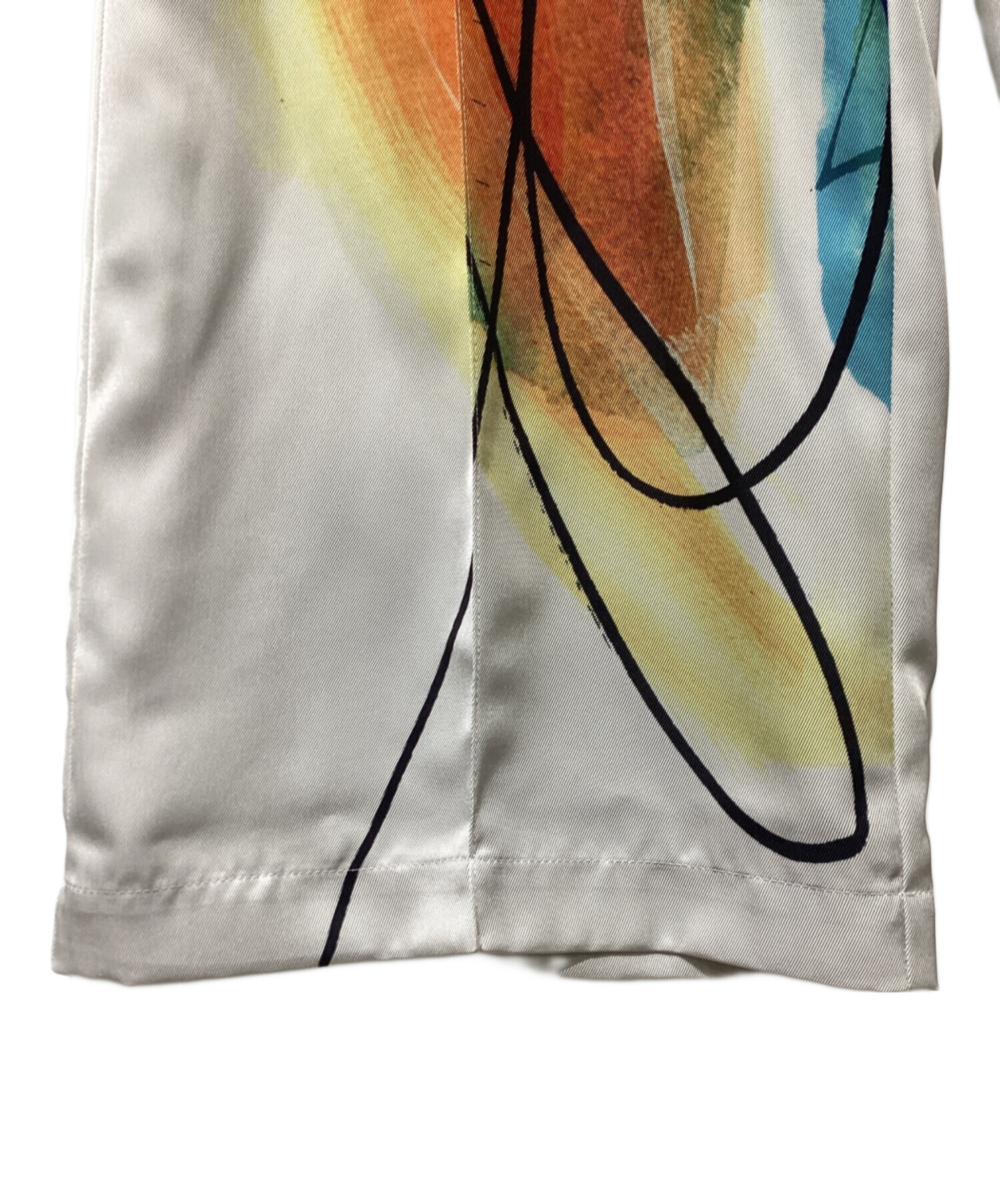 中古・古着通販】UN3D. (アンスリード) ラインアートパンツ ホワイト