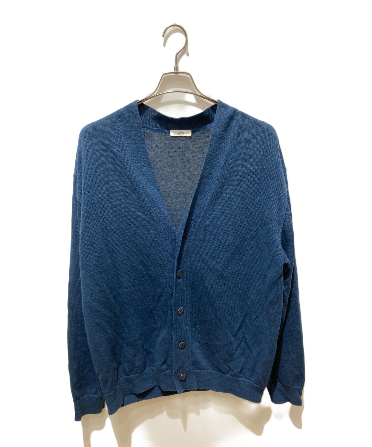 中古・古着通販】ATON (エイトン) HEMP KNIT OVERSIZED CARDIGAN