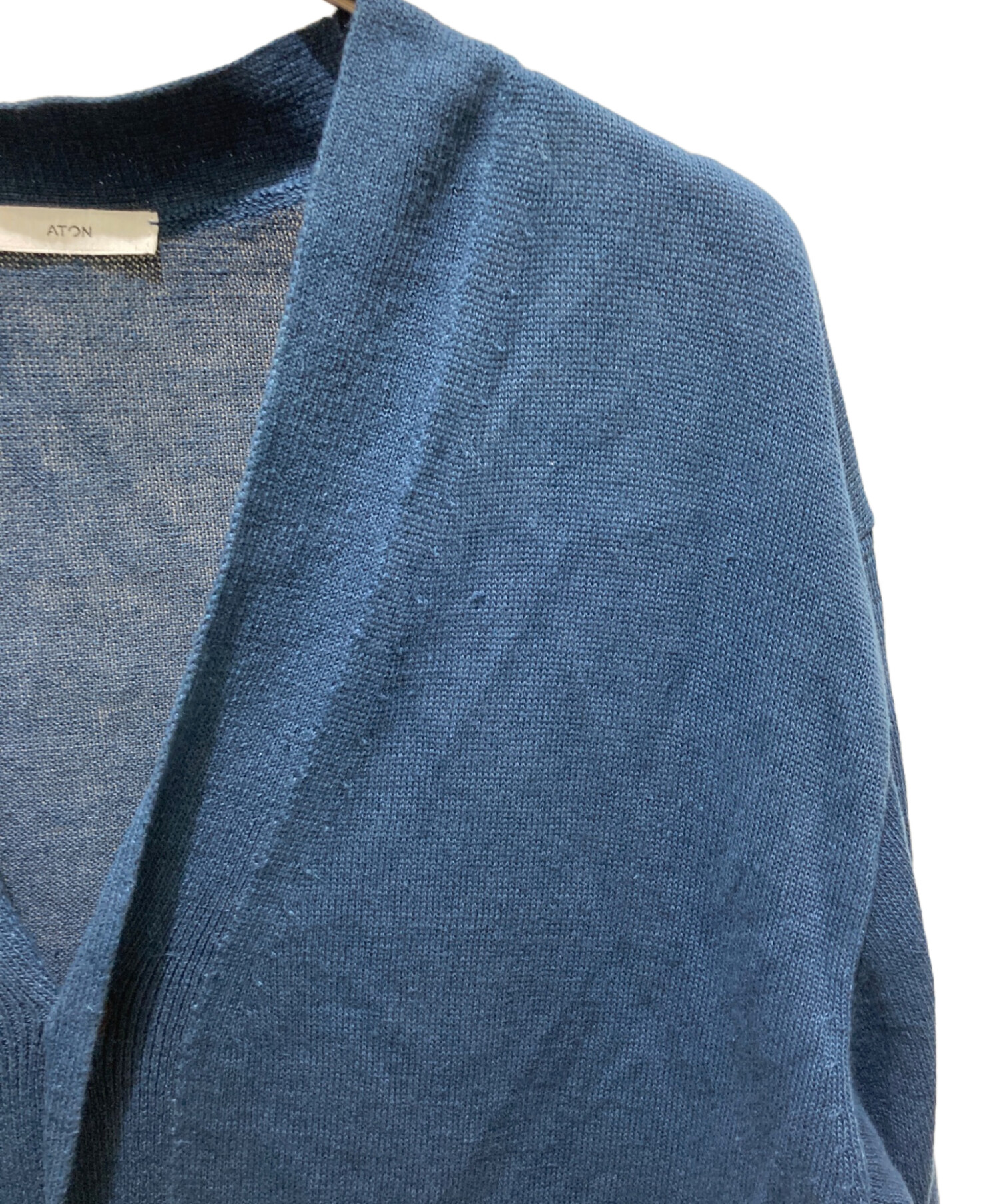 中古・古着通販】ATON (エイトン) HEMP KNIT OVERSIZED CARDIGAN