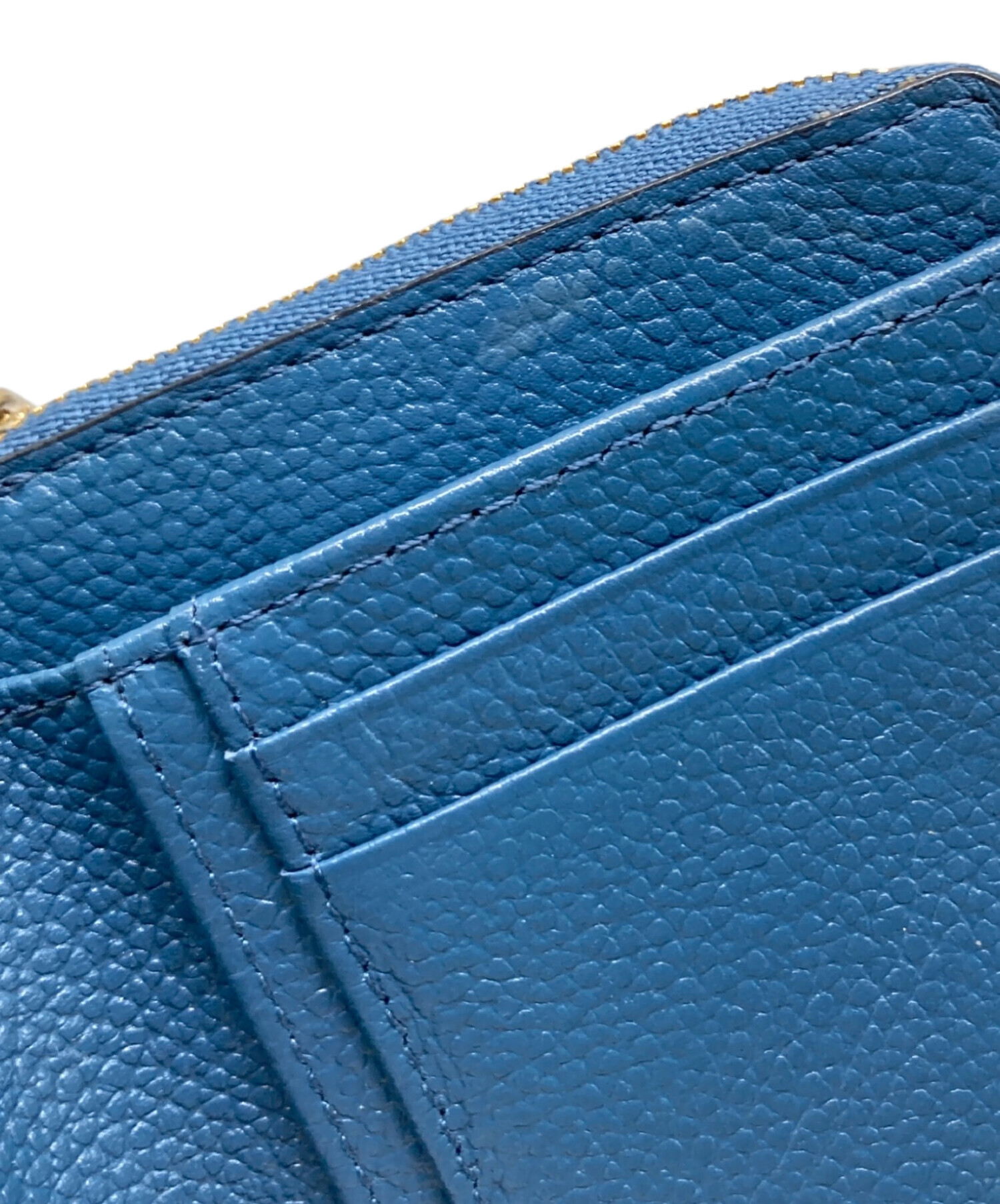 中古・古着通販】MICHAEL KORS (マイケルコース) 2つ折り財布 ブルー