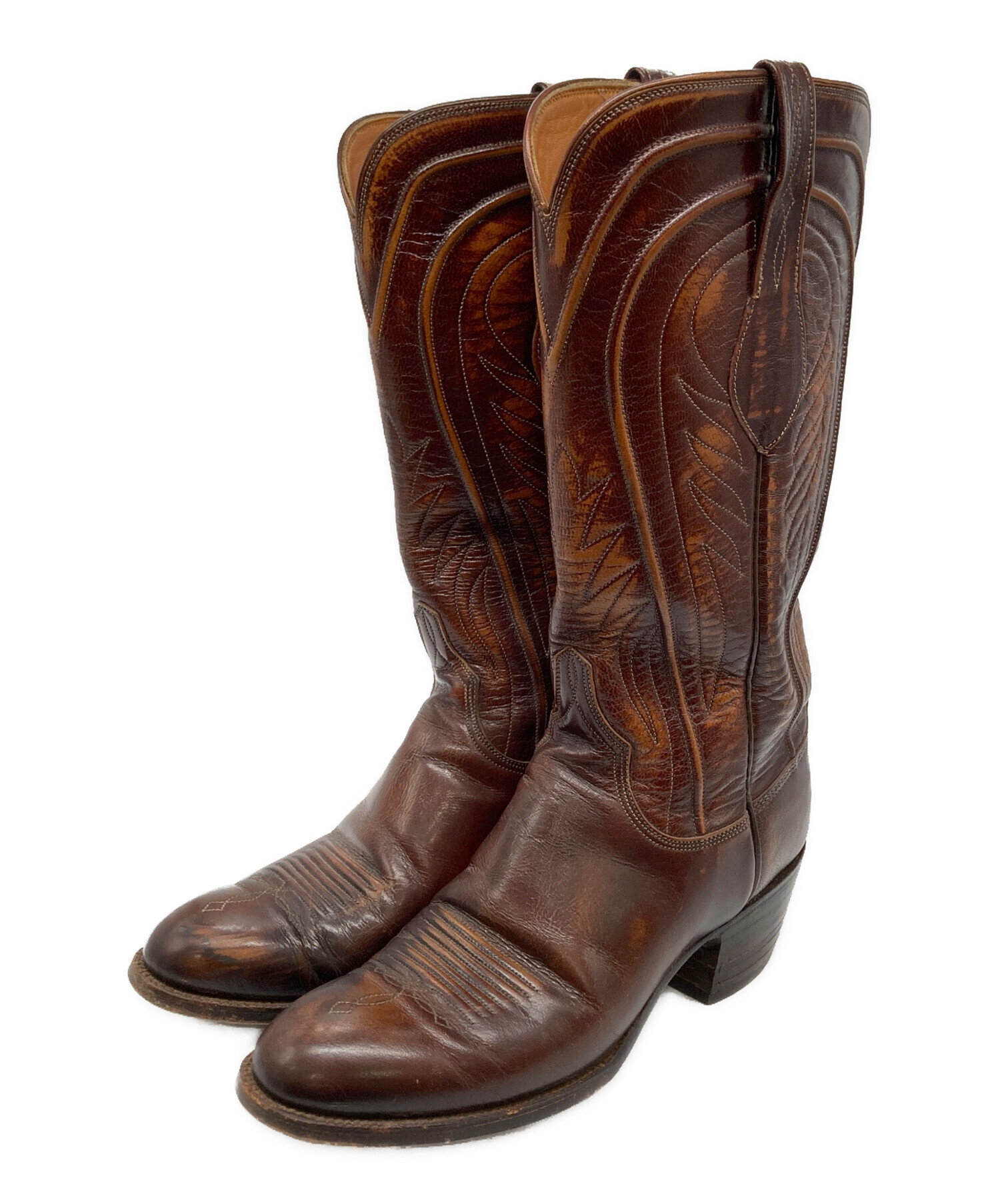 中古・古着通販】LUCCHESE (ルケーシー) ウェスタンブーツ ブラウン 
