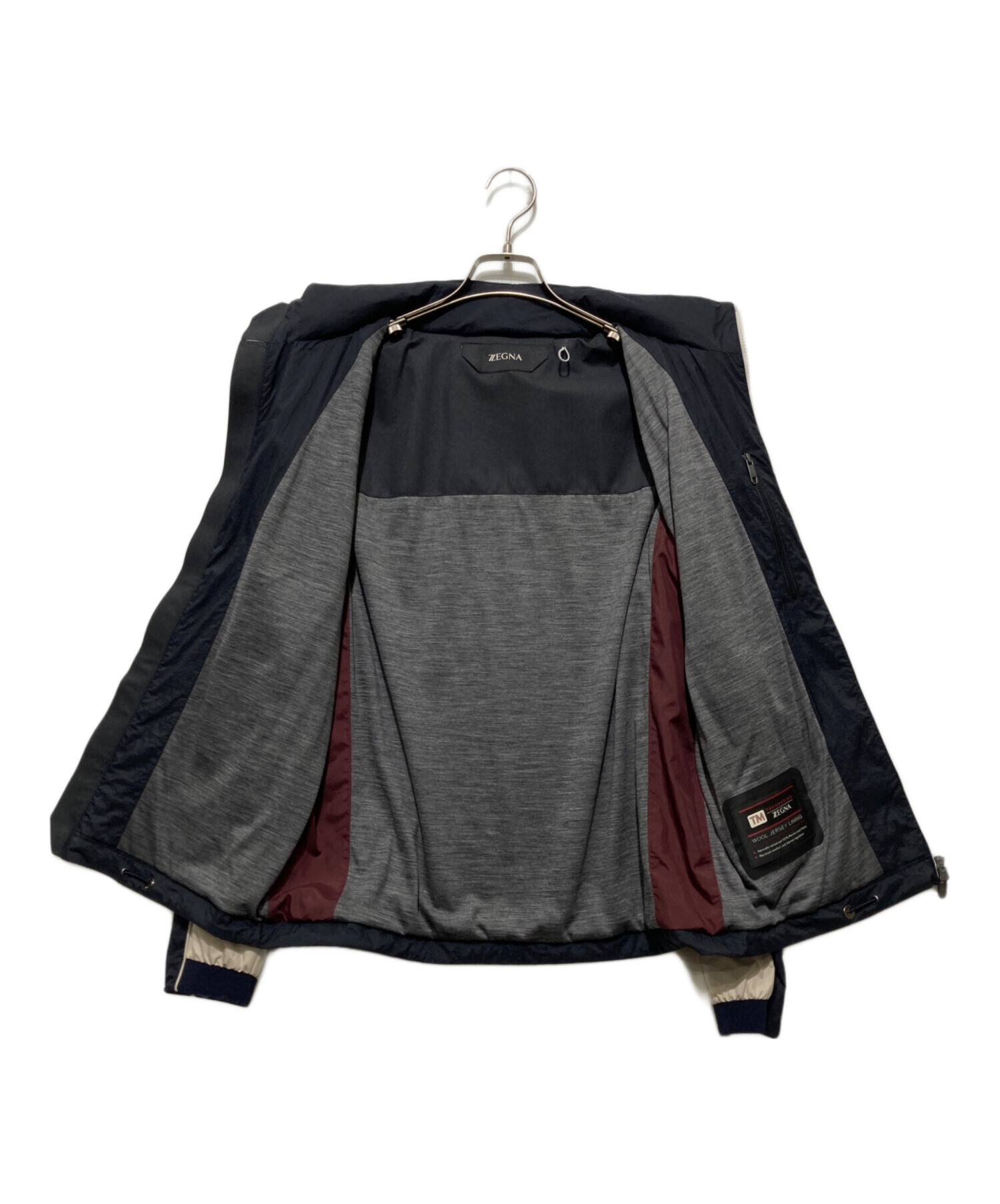 中古・古着通販】ZEGNA (ゼニア) NYLON JACKET WITH EXTRACTABLE HOOD