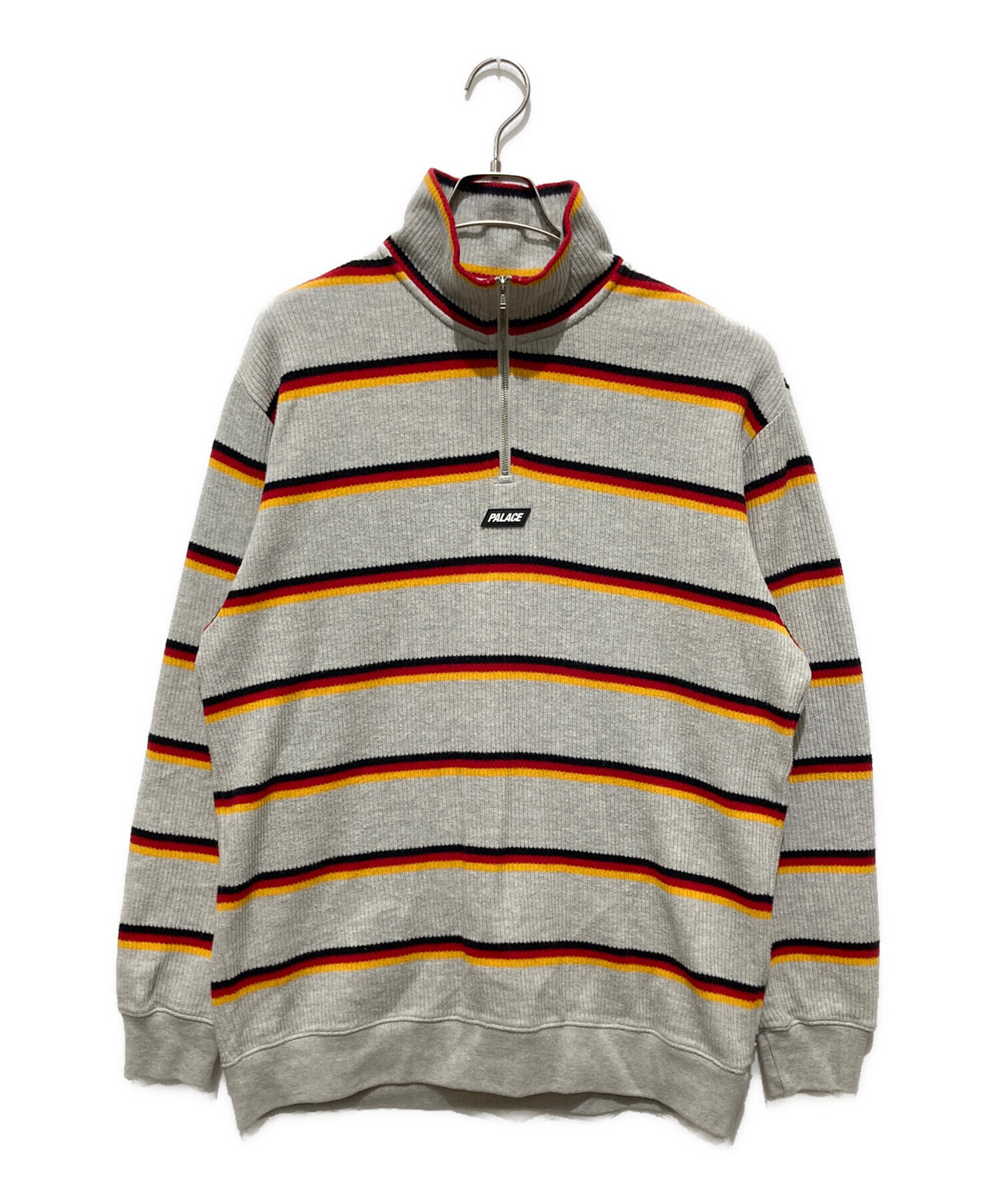 中古・古着通販】PALACE (パレス) ハーフジップ ボーダー ストライプ 