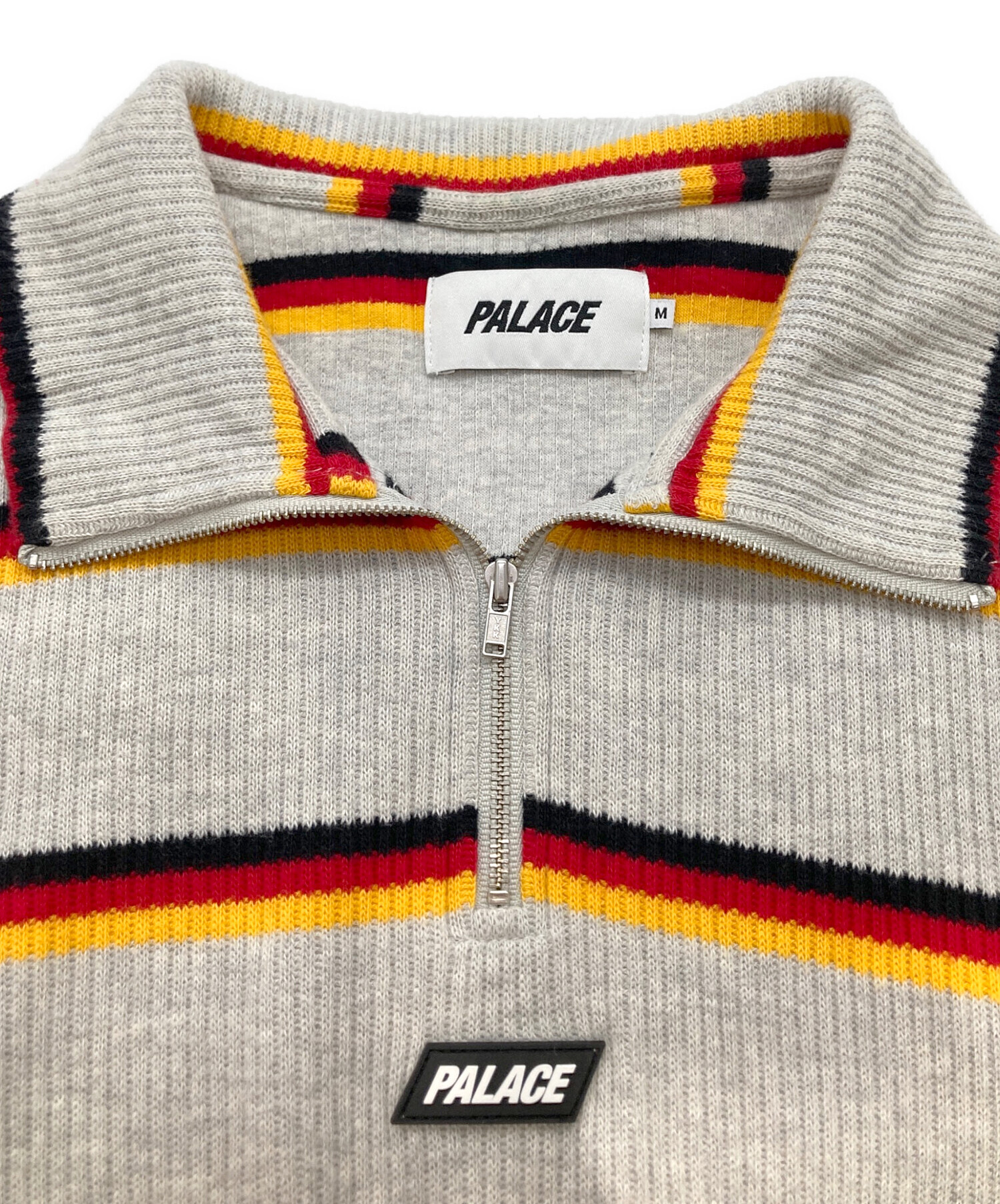 中古・古着通販】PALACE (パレス) ハーフジップ ボーダー ストライプ 