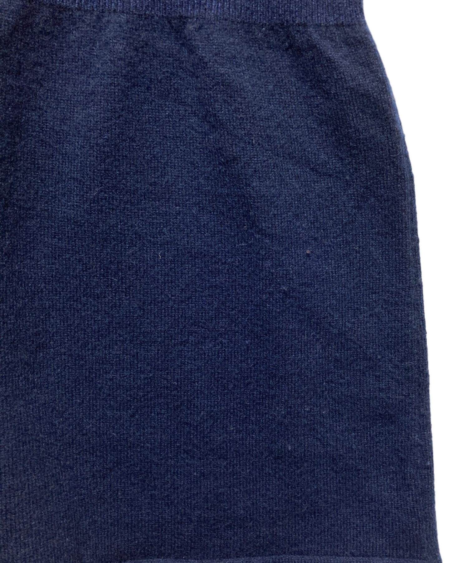 美品■シャネル　カシミヤ100％　ニットワンピース　ハイネック　ネイビー　38 中古・古着通販】CHANEL (シャネル) カシミヤニットワンピース