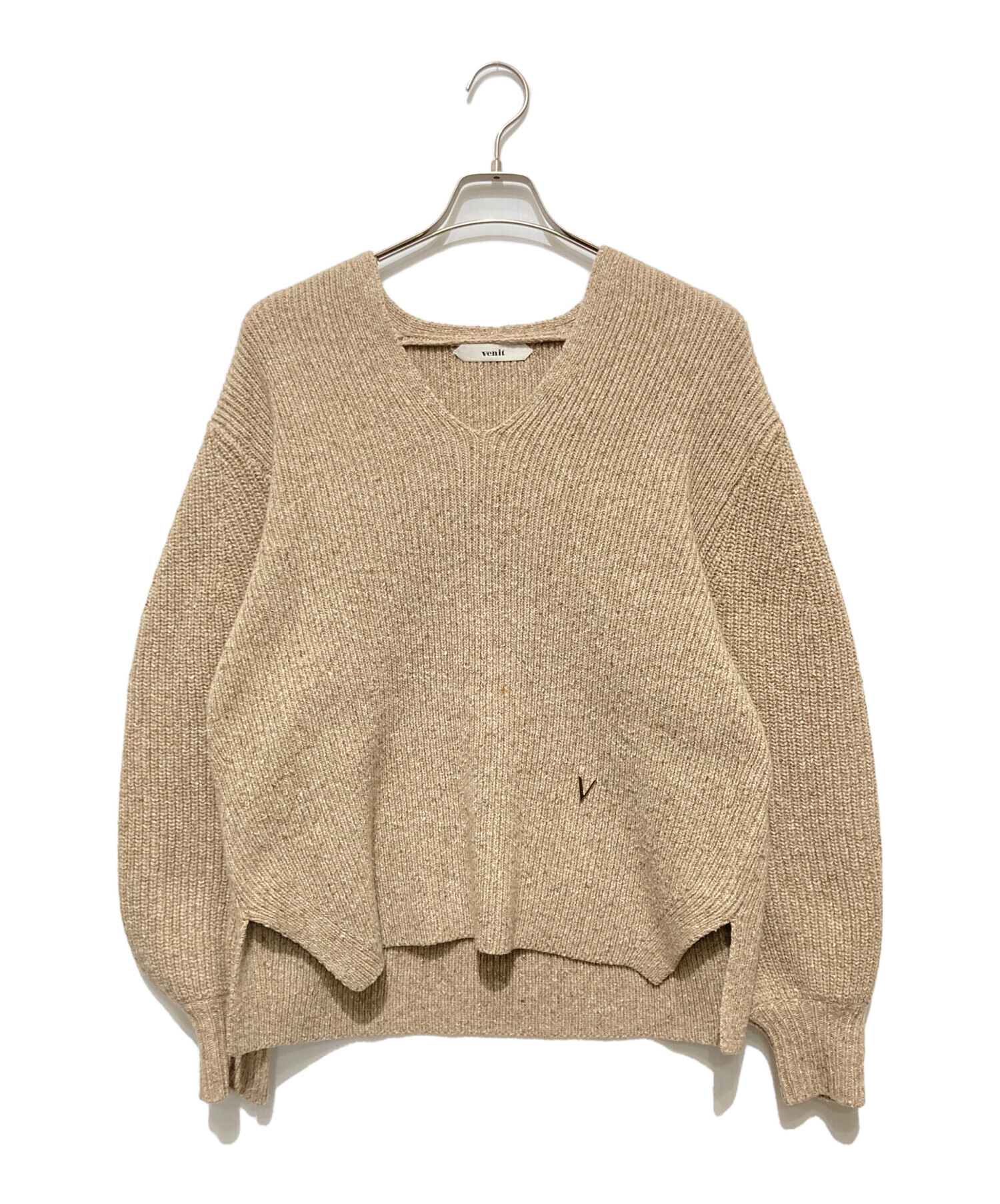 中古・古着通販】Venit (ヴェニット) NEP SILK WOOL KNIT ブラウン 