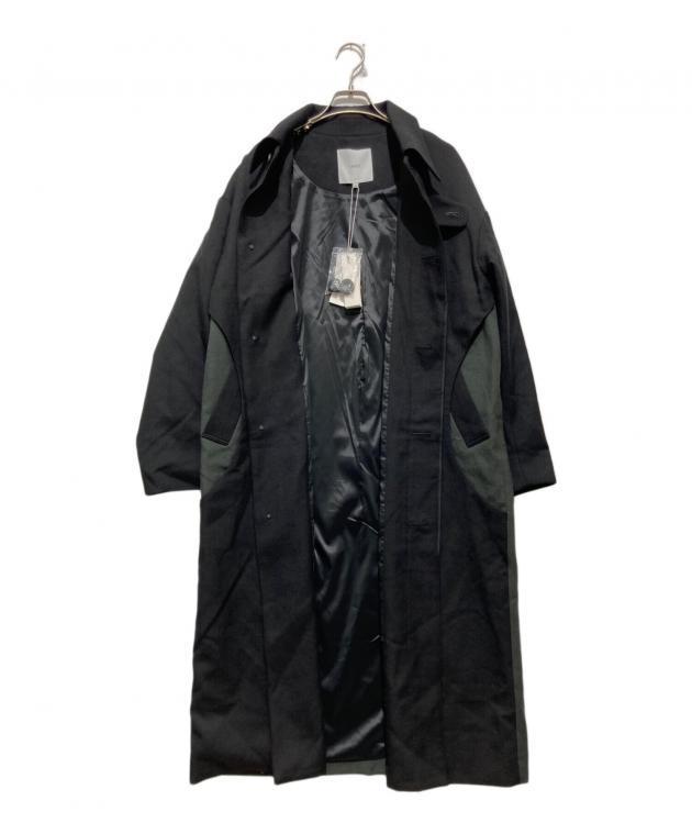 UN3D.アンスリード ポケットノーカラーコート 36 ブラック タグ付き UN3D.（アンスリード）の「ポケットノーカラーコート（ノー