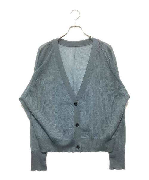 新品未使用！GALLARDA GALANTE シアーニットカーディガン　グレー GALLARDAGALANTE ニットシアーニットカーディガン グレー フリー