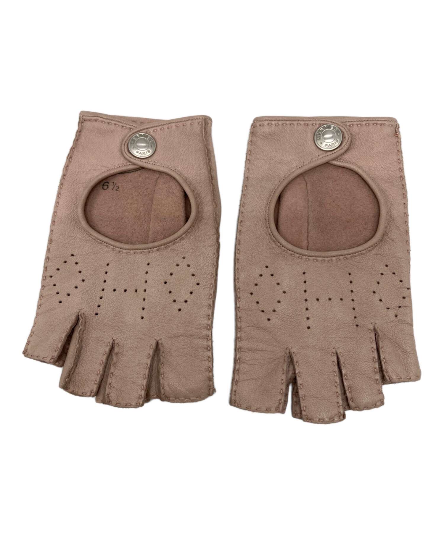 中古・古着通販】HERMES (エルメス) ドライビンググローブ ピンク