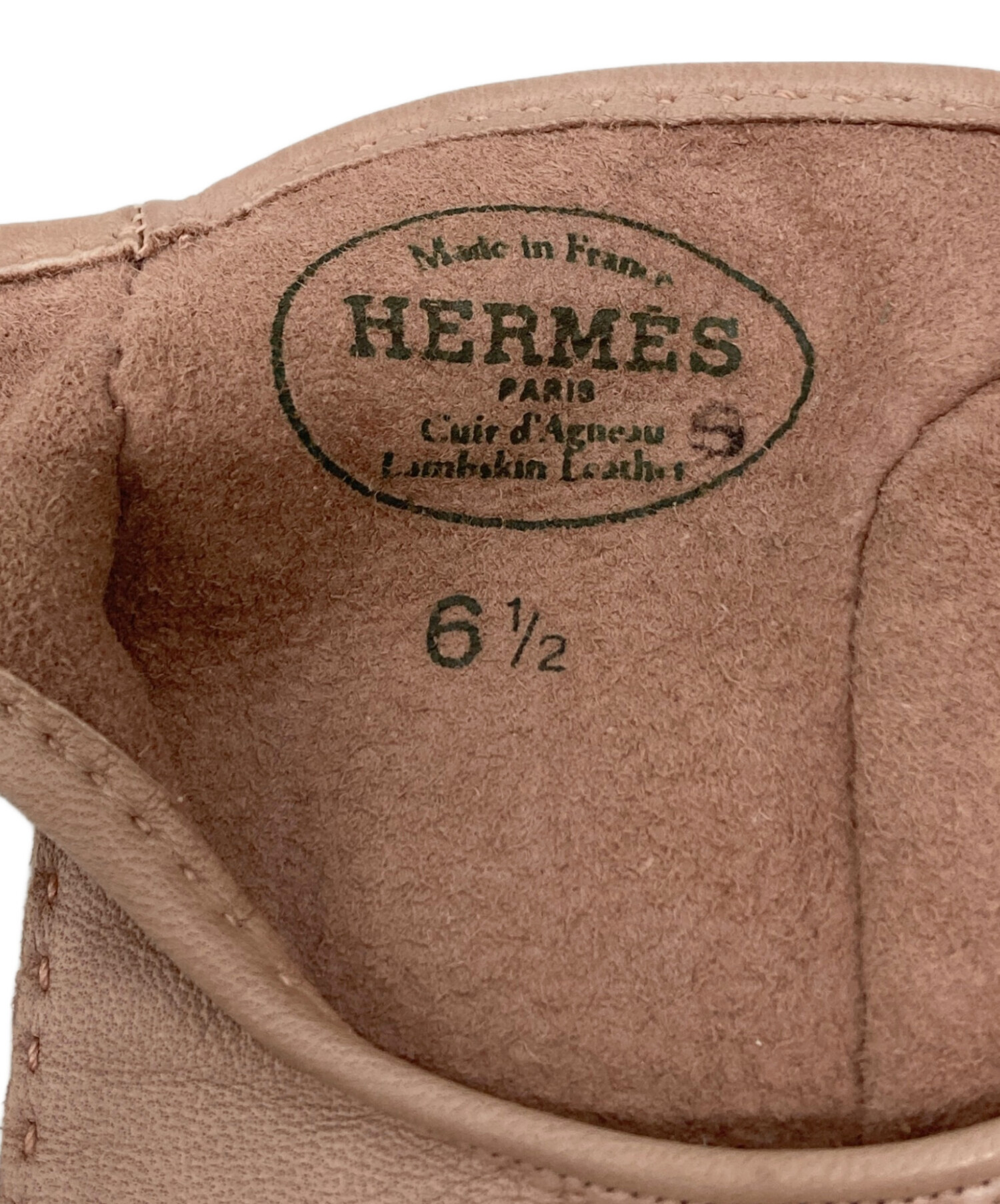 中古・古着通販】HERMES (エルメス) ドライビンググローブ ピンク